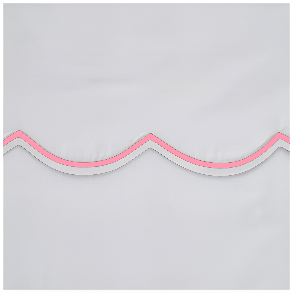 400TC Cotton Scallop Embroidery Sateen Solid Duvet Cover Set