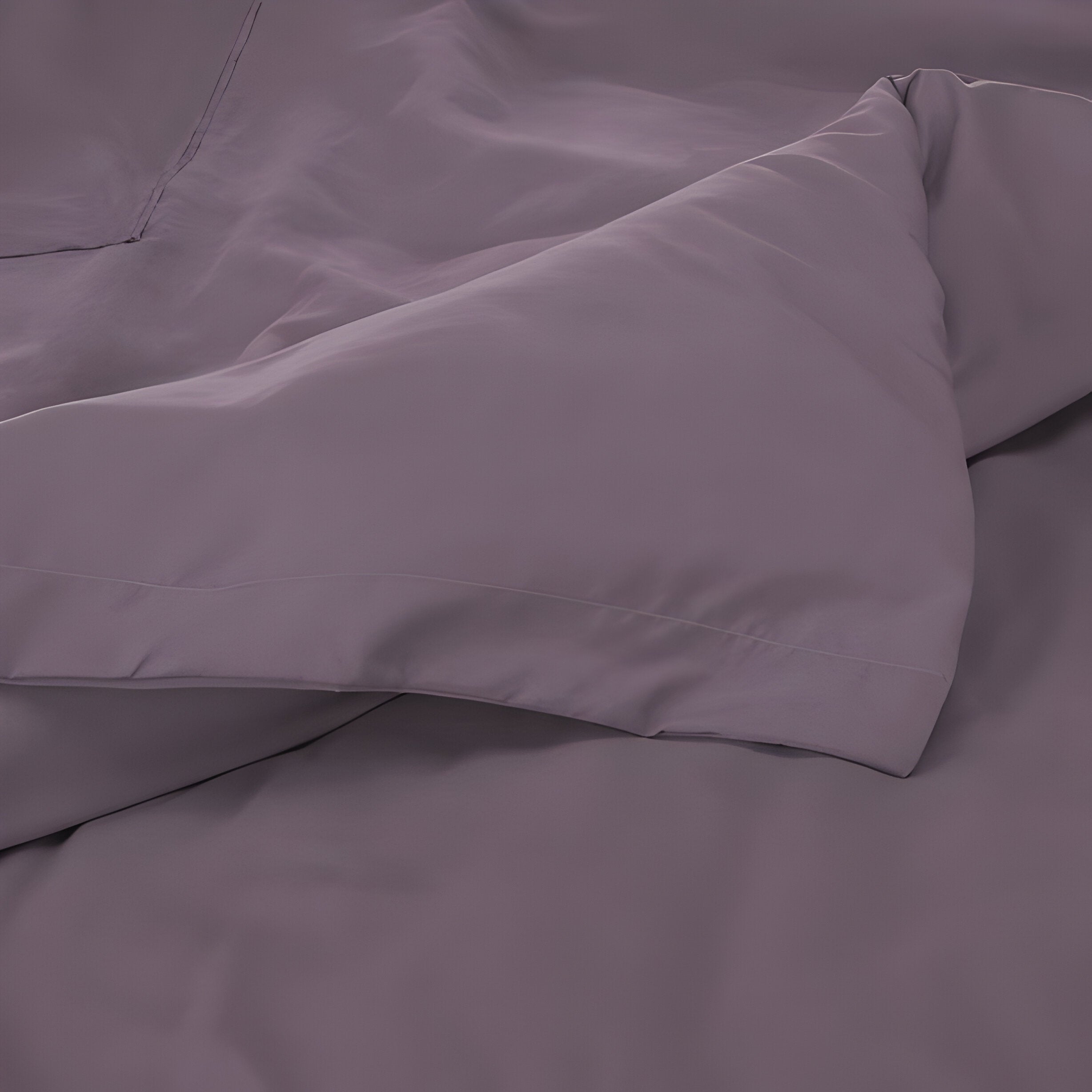 400TC Cotton Luxurious Single Embroidery Sateen Solid Duvet Cover Set