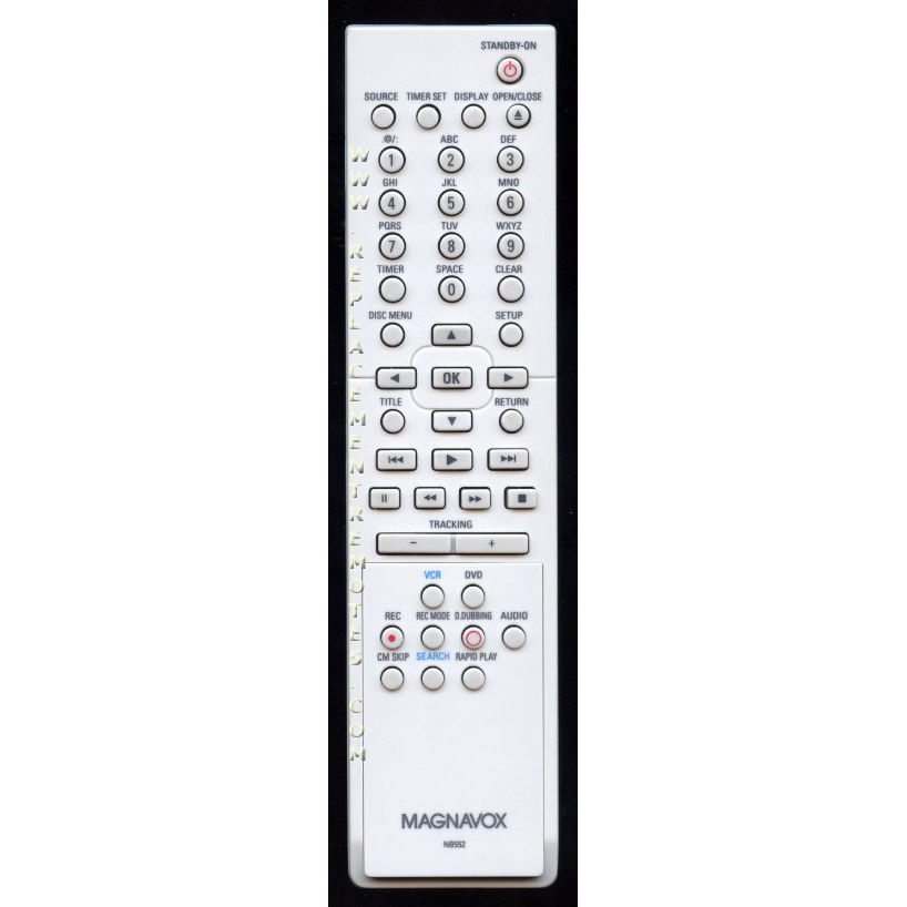 Magnavox NB552UD DVD/VCR Fernbedienung