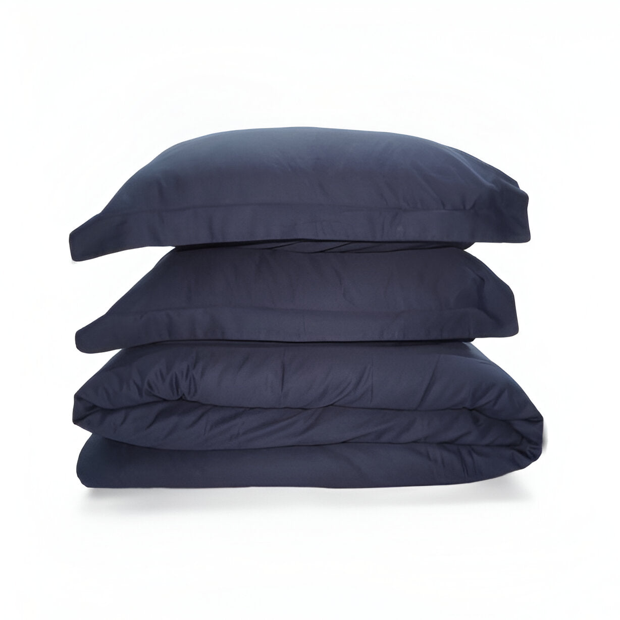 400TC Sateen Solid Cotton Round Duvet Cover Set