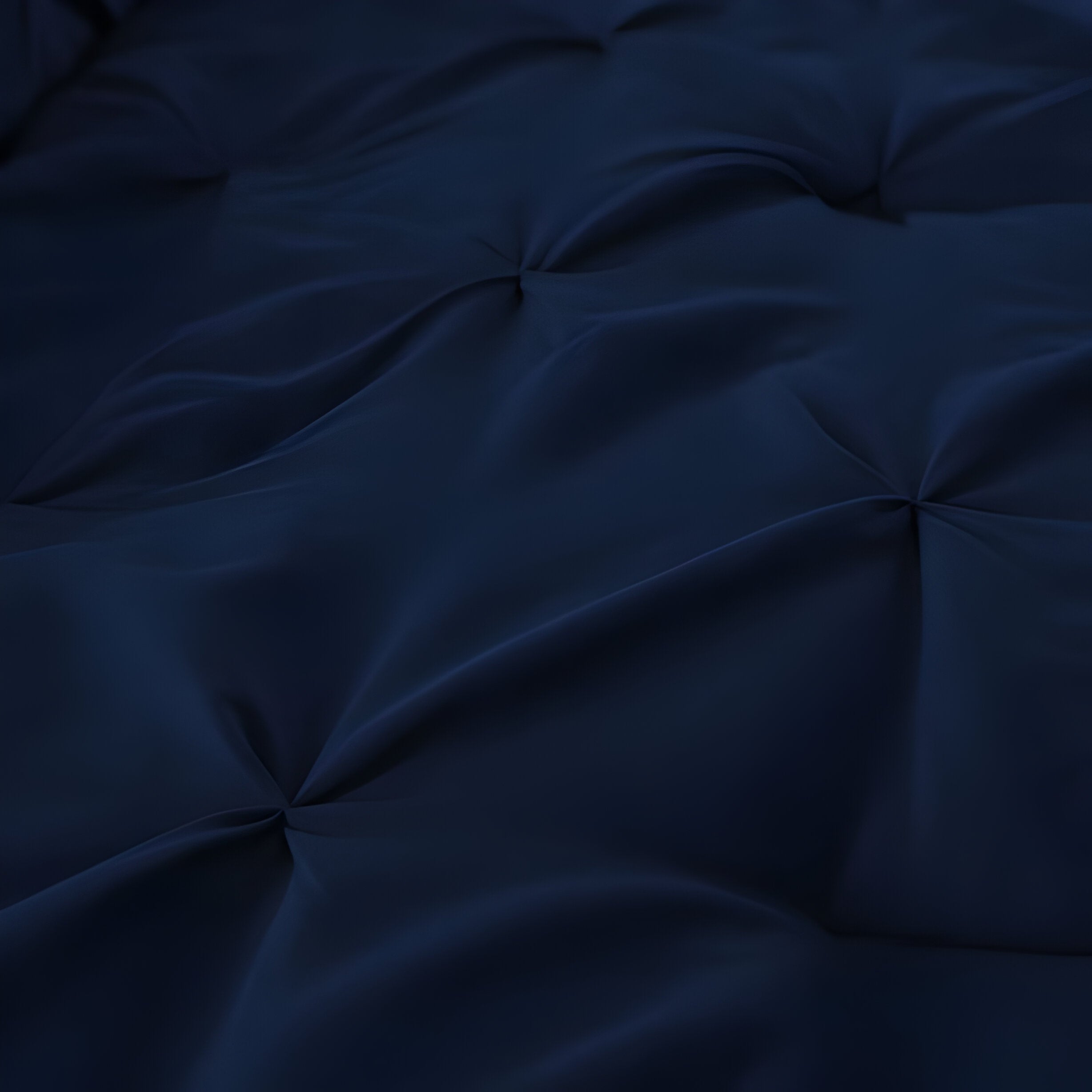400TC Cotton Pintuck Sateen Solid Duvet Cover Set