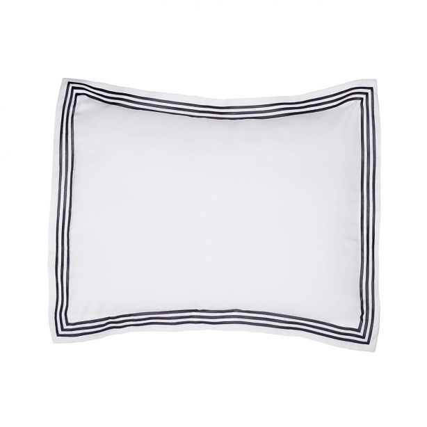 400TC Cotton Triple Embroidery Sateen Solid Round Duvet Cover Set