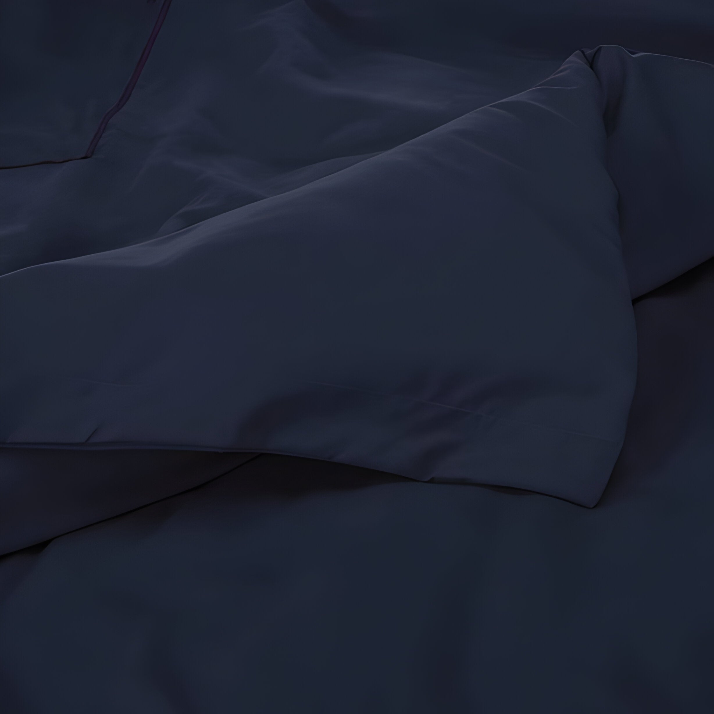 400TC Cotton Luxurious Single Embroidery Sateen Solid Duvet Cover Set