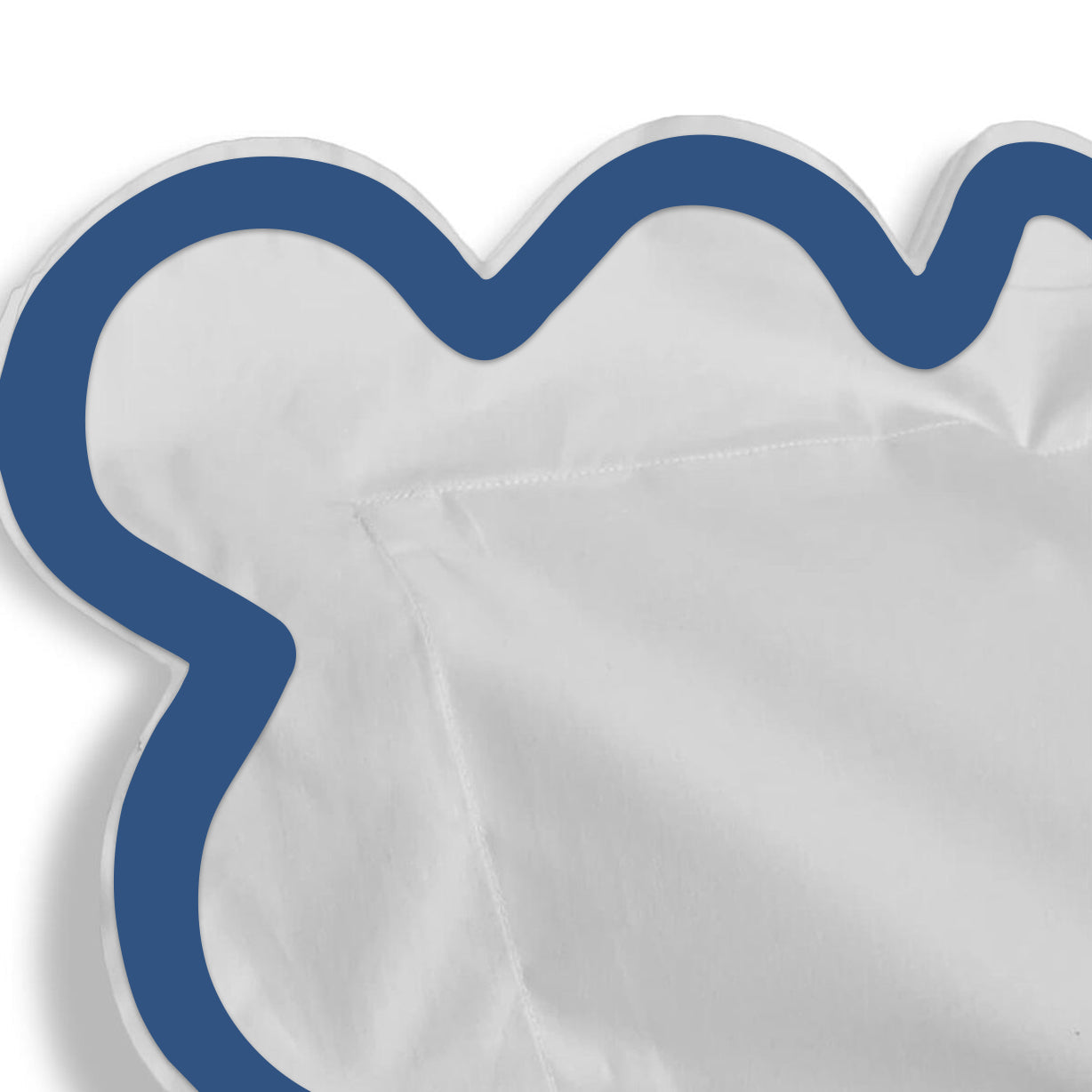 400TC Applique Scalloped Embroidery Cotton Duvet Cover Set