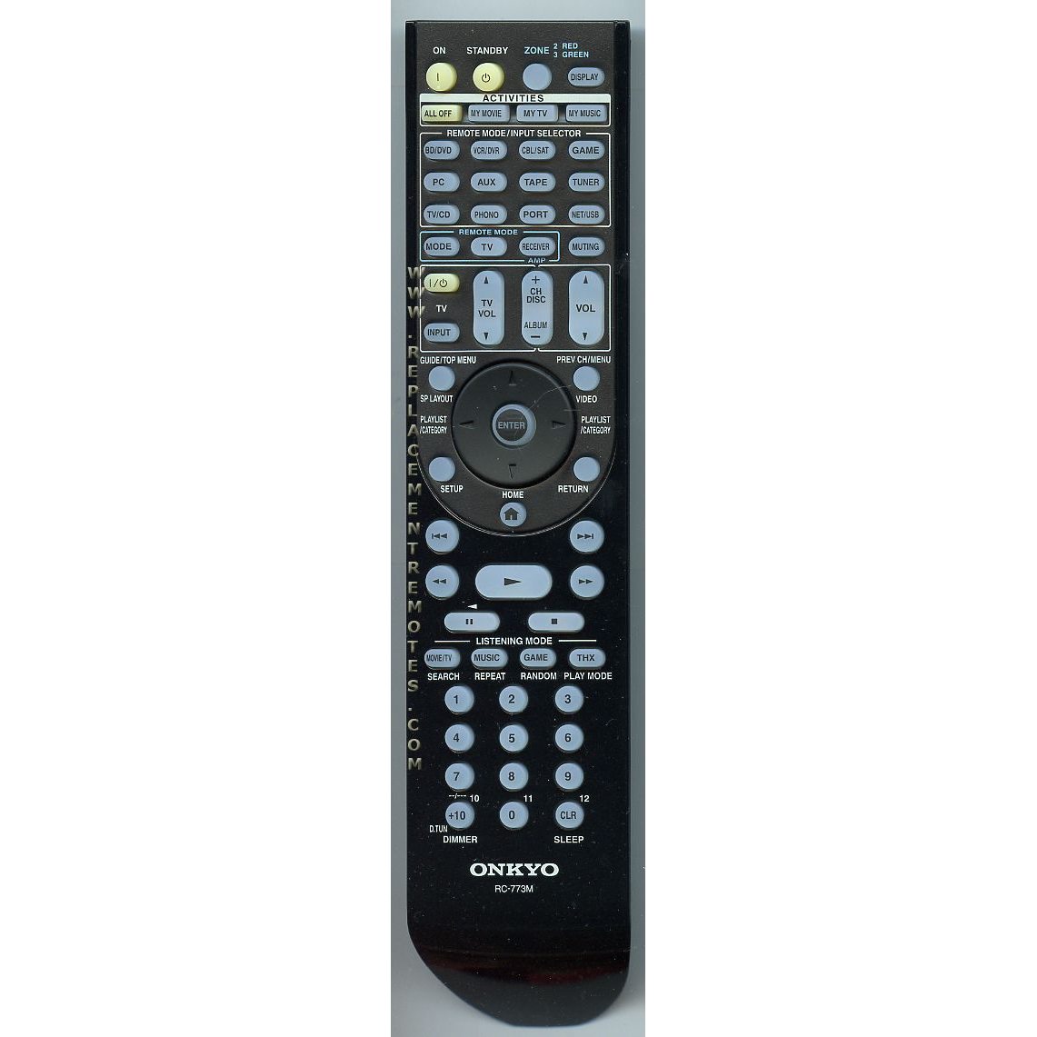 Onkyo RC773M Receiver-Fernbedienung | RC-773M