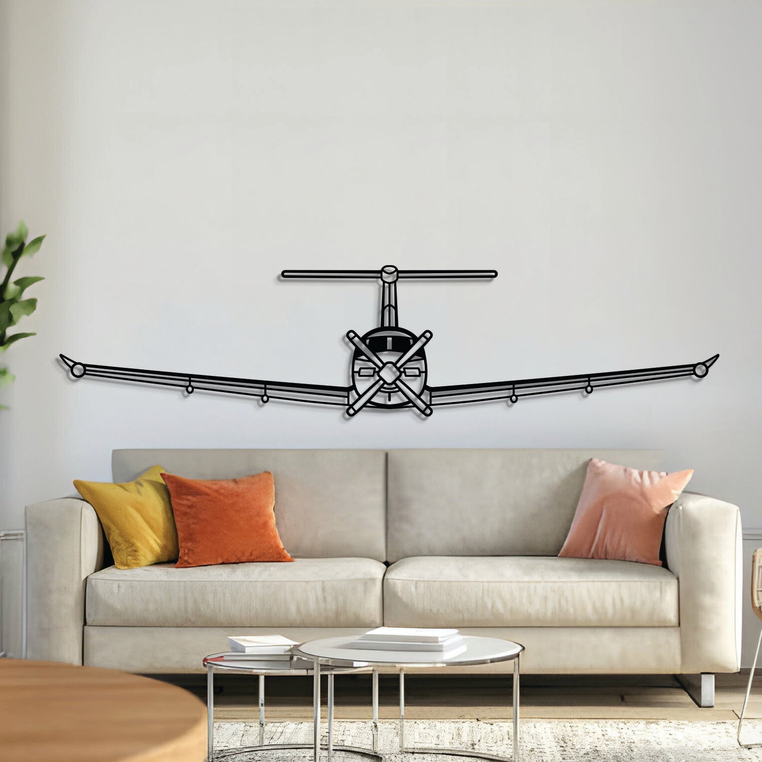 PC-12 NG Wandkunst aus Metall für Flugzeuge – NCP0438