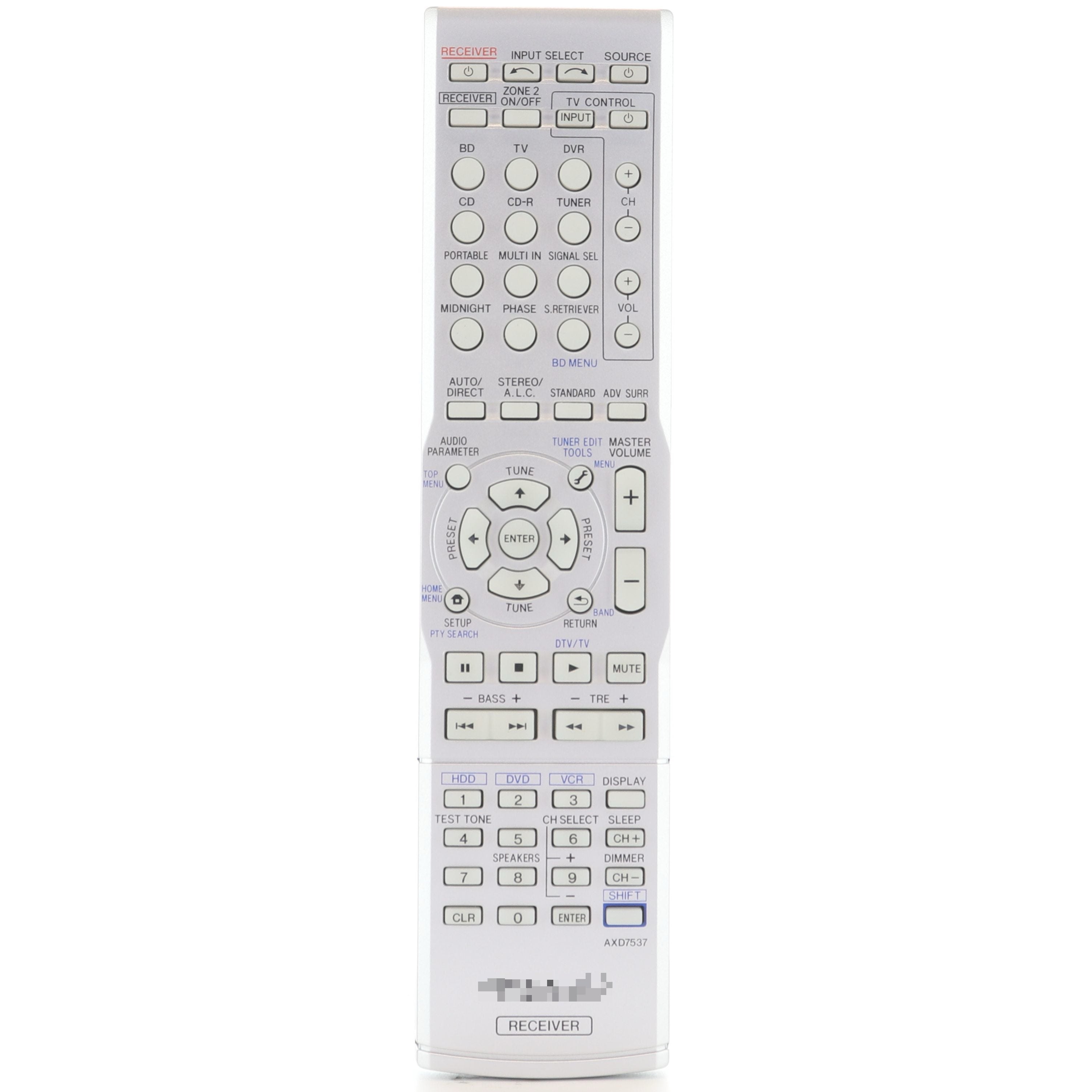 Pioneer AXD7537 A/V Receiver Remote Control - AXD7537