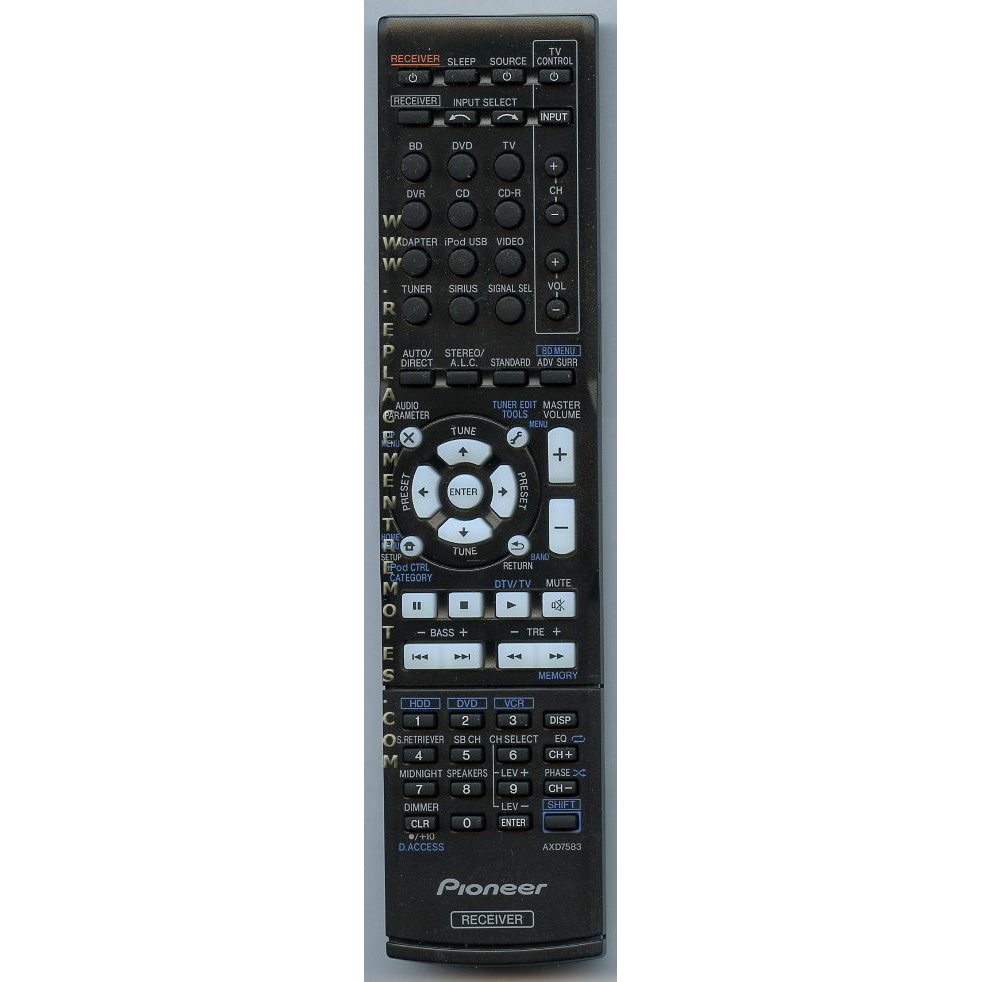 Pioneer AXD7583 Receiver-Fernbedienung