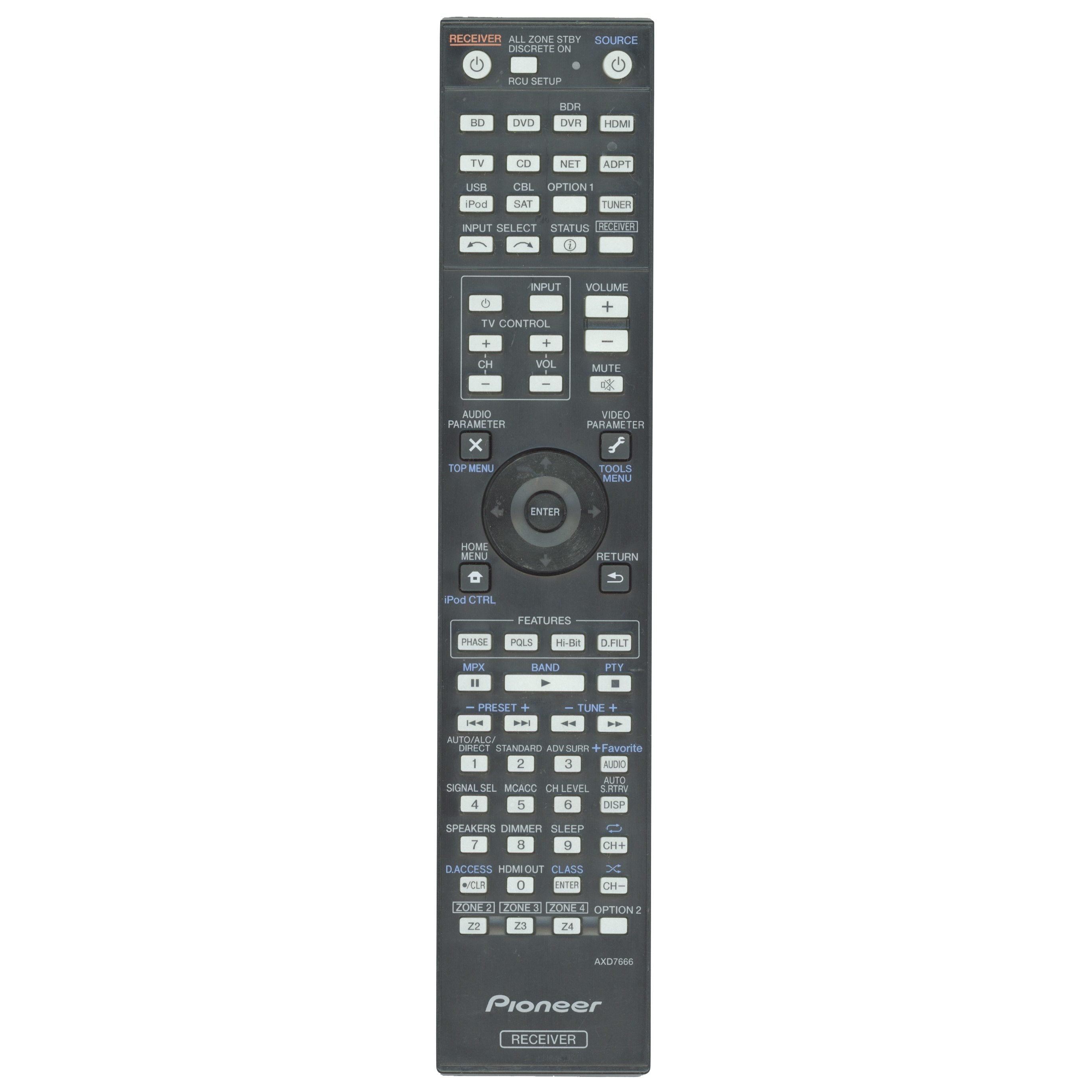 Pioneer AXD7666 Receiver-Fernbedienung