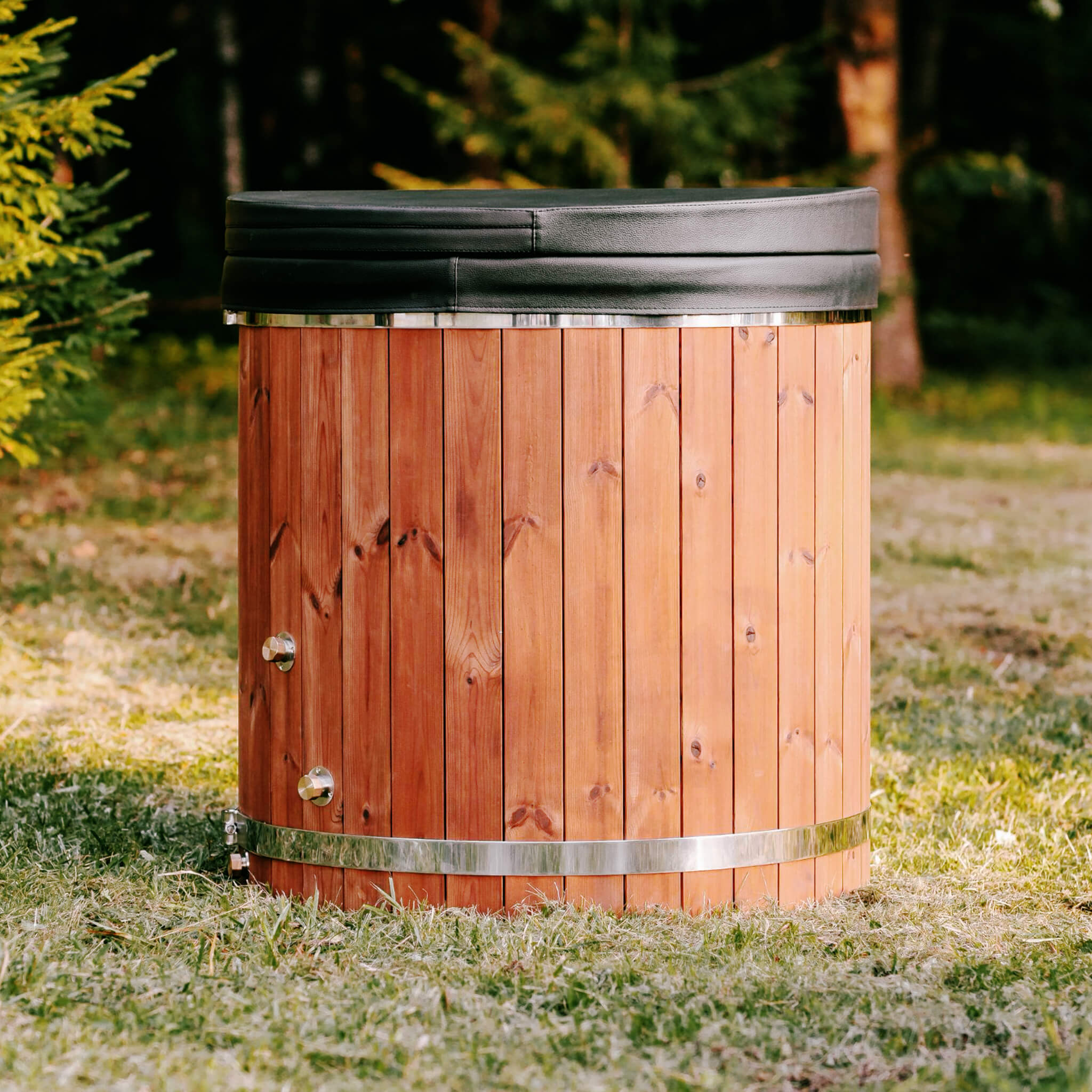Premium 1-Person Fully-Assembled ThermoWood Cold Plunge Tub (SAK80914)