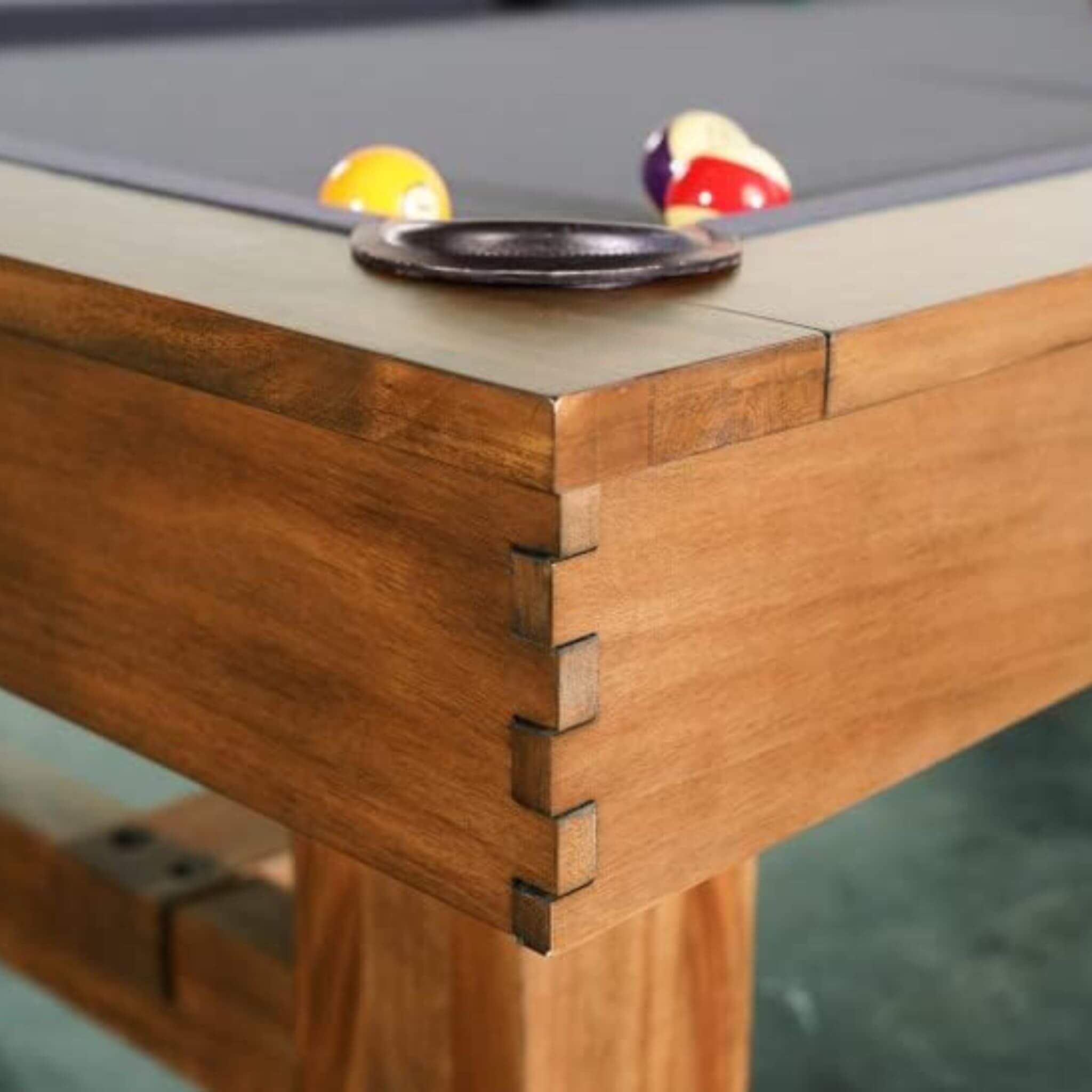 8FT Premium Professional Presli Slate Native Acacia Solid Wood Billiard Pool Table With Custom Table Cloth (SAK90428)