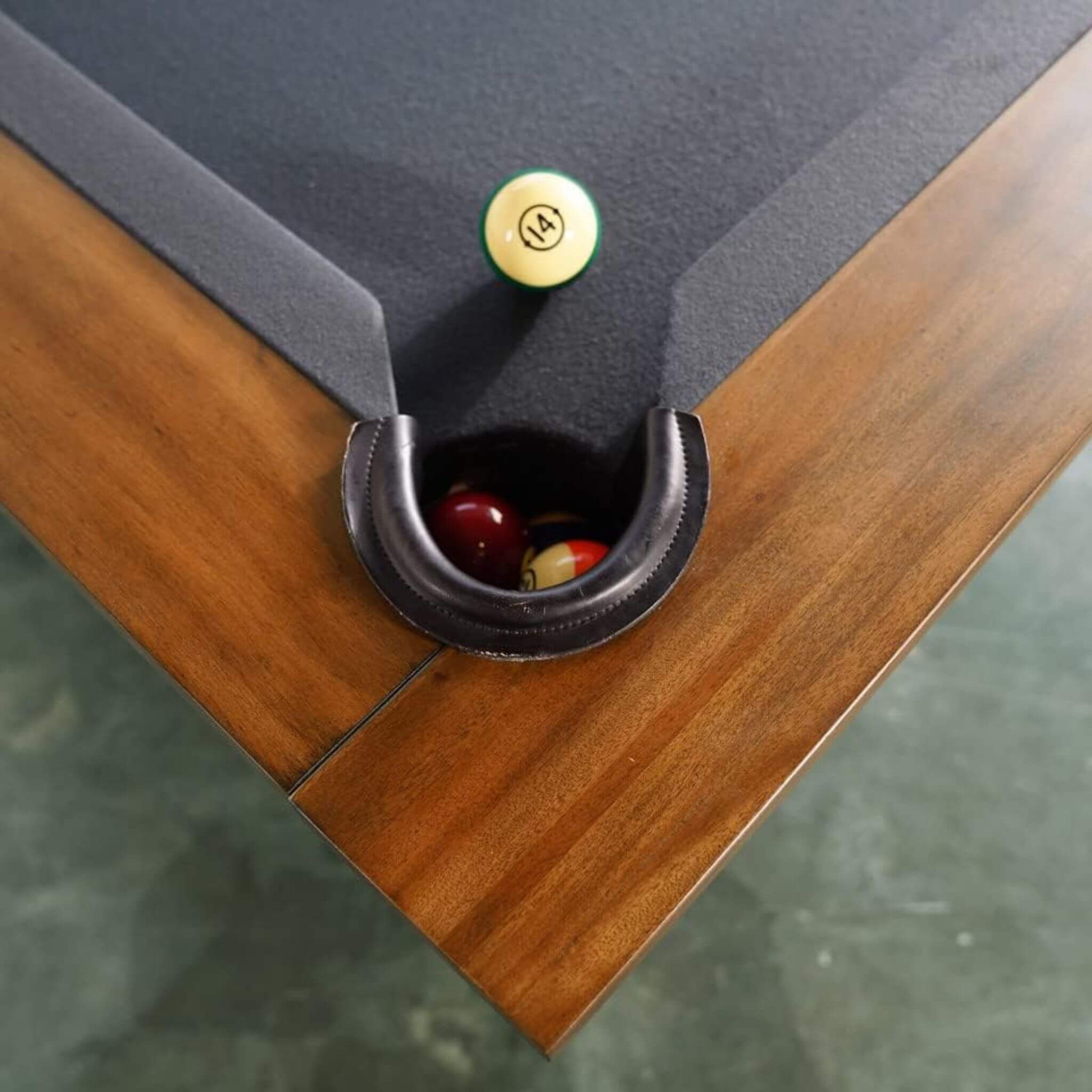 8FT Premium Professional Presli Slate Native Acacia Solid Wood Billiard Pool Table With Custom Table Cloth (SAK90428)