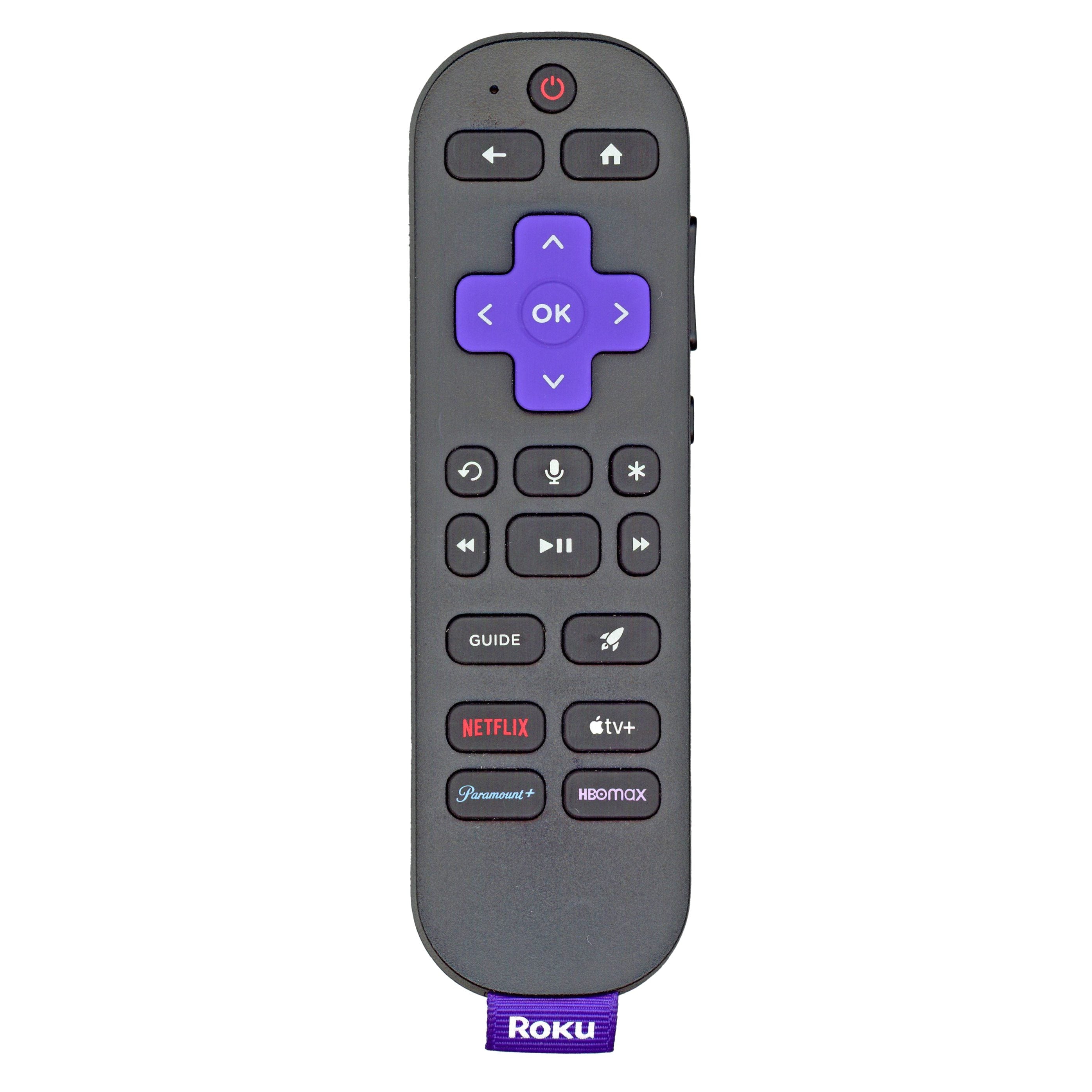 Roku RCOS1 Roku Voice Remote Pro 2nd edition Streaming-Fernbedienung – Netflix, Apple TV +, Paramount, HBOMax – 3026000039