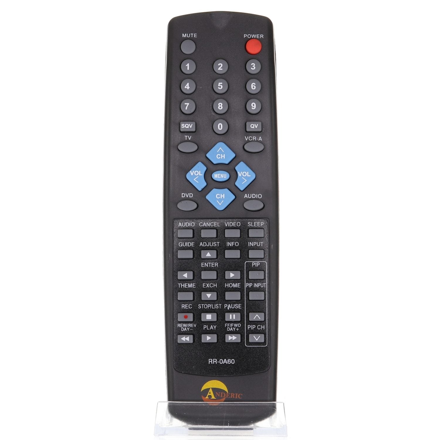 Anderic RR0A60 Replacement TV Remote Control for Mitsubishi 290P080A60 and Others