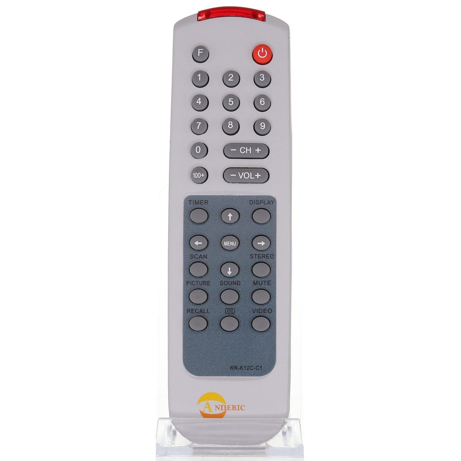 Anderic RRK12CC1 Replacement TV Remote Control for Apex | K12BC2, K12CC1, K12BC1, K12LC1, K12BC11
