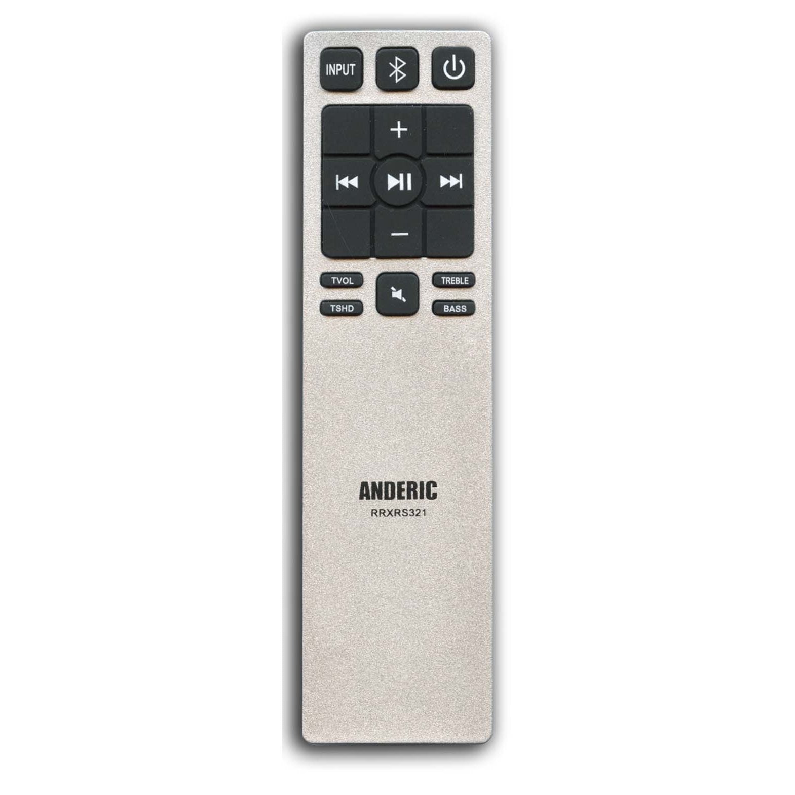Anderic RRXRS321 Replacement Remote Control for Vizio Sound Bar XRS321-C and Similar Models