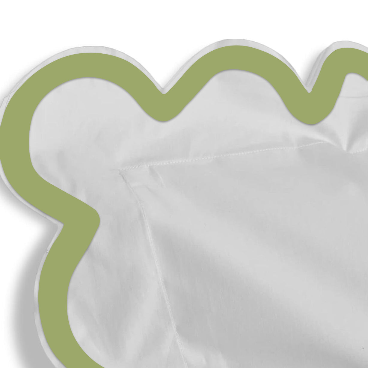 400TC Applique Scalloped Embroidery Cotton Duvet Cover Set
