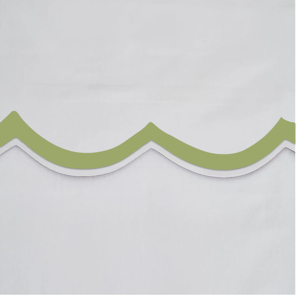 400TC Applique Scalloped Embroidery Cotton Duvet Cover Set