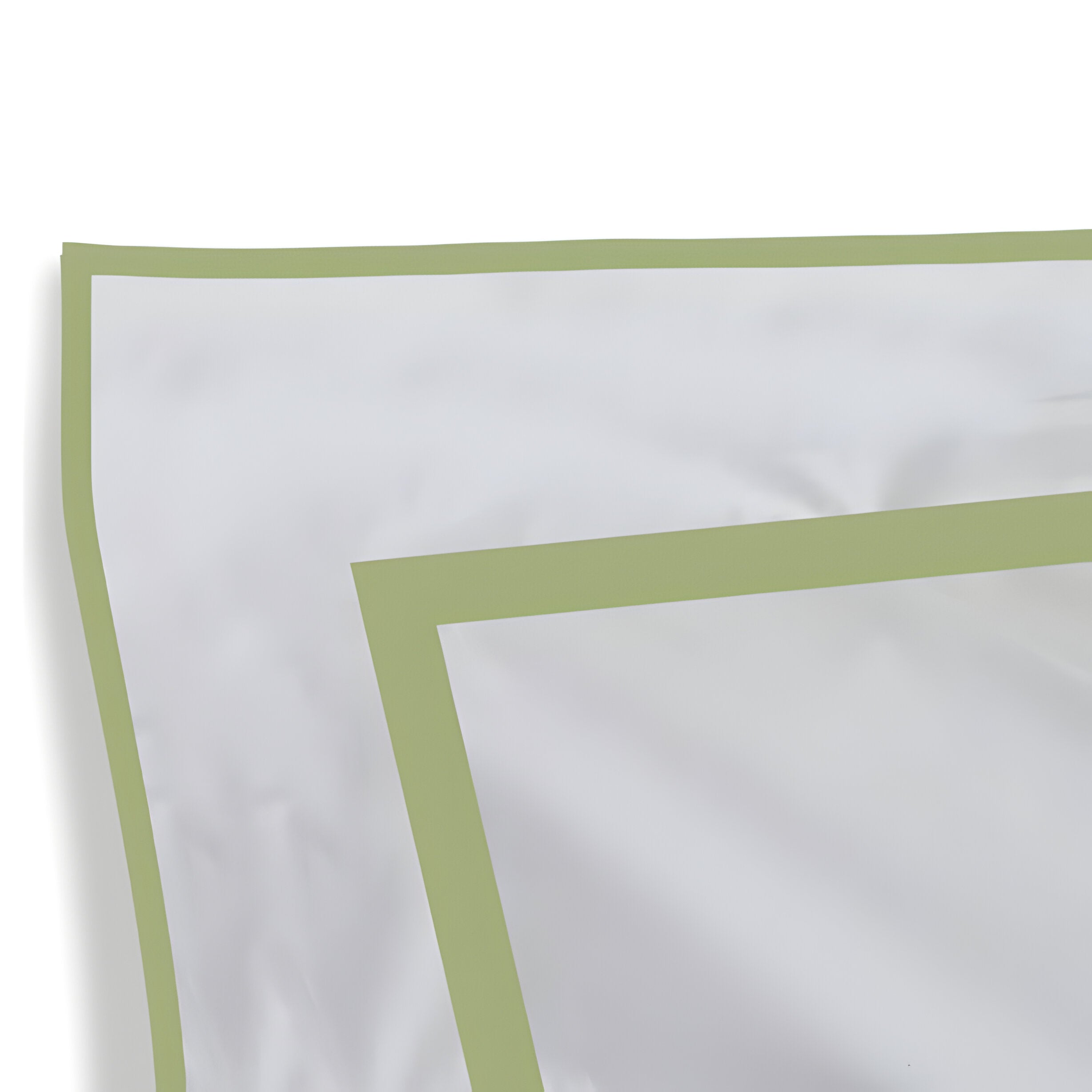 400TC Embroidery & Border Cotton Sateen Solid Duvet Cover Set