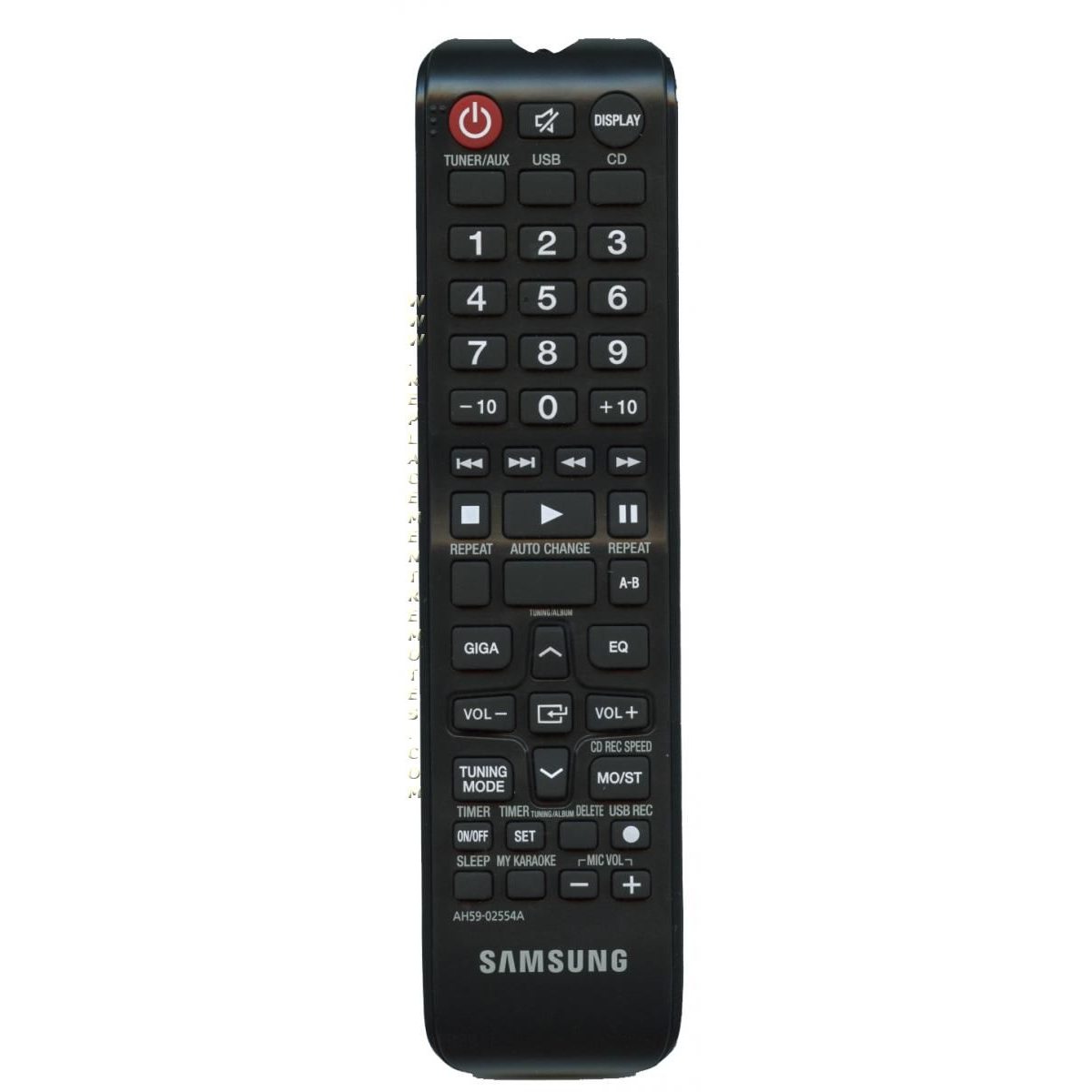 Samsung AH59-02554A Audio Remote Control - AH5902554A