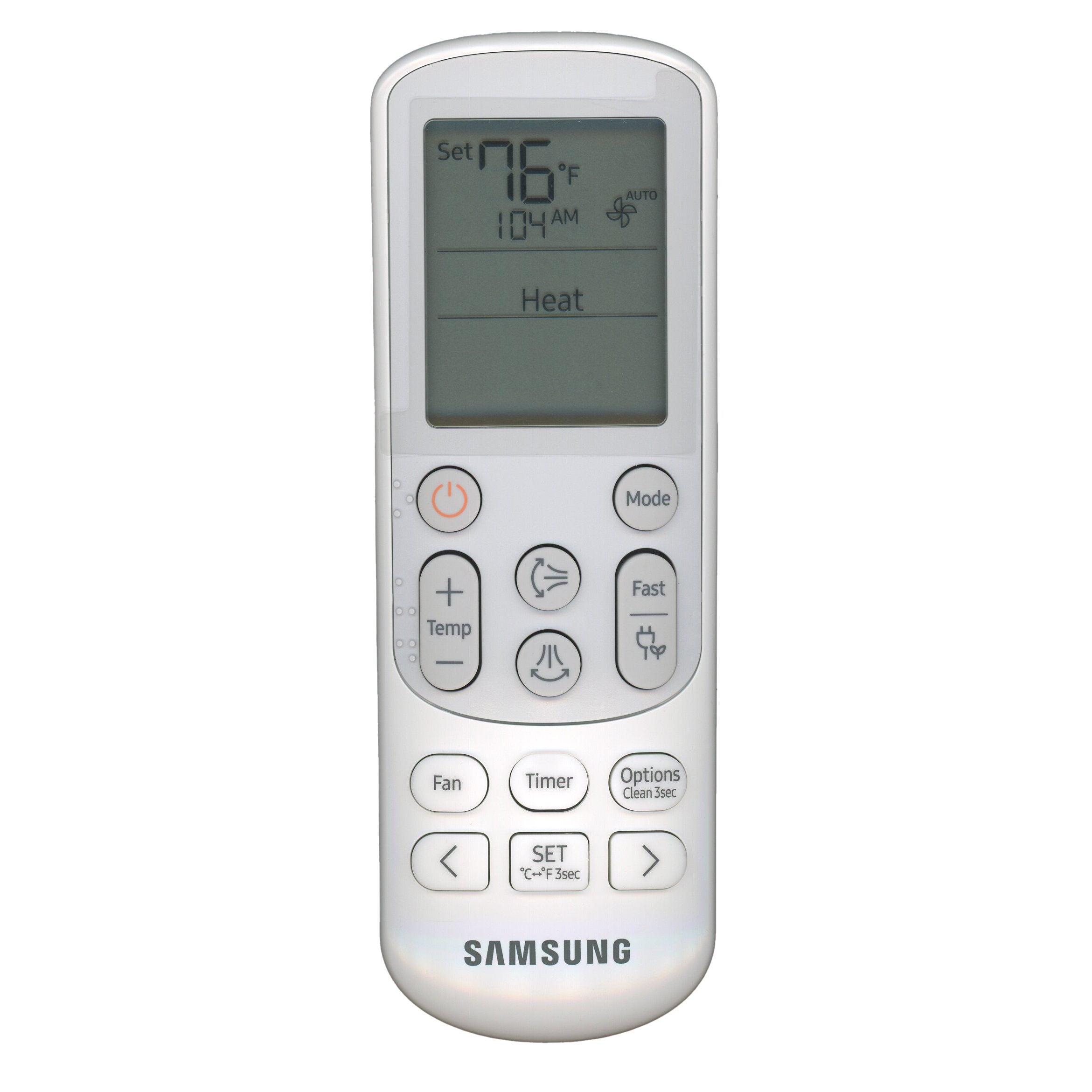 Samsung ARH-5207 Mini Split Air Conditioner Remote Control | LCD Thermostatic Screen - DB96-24901G