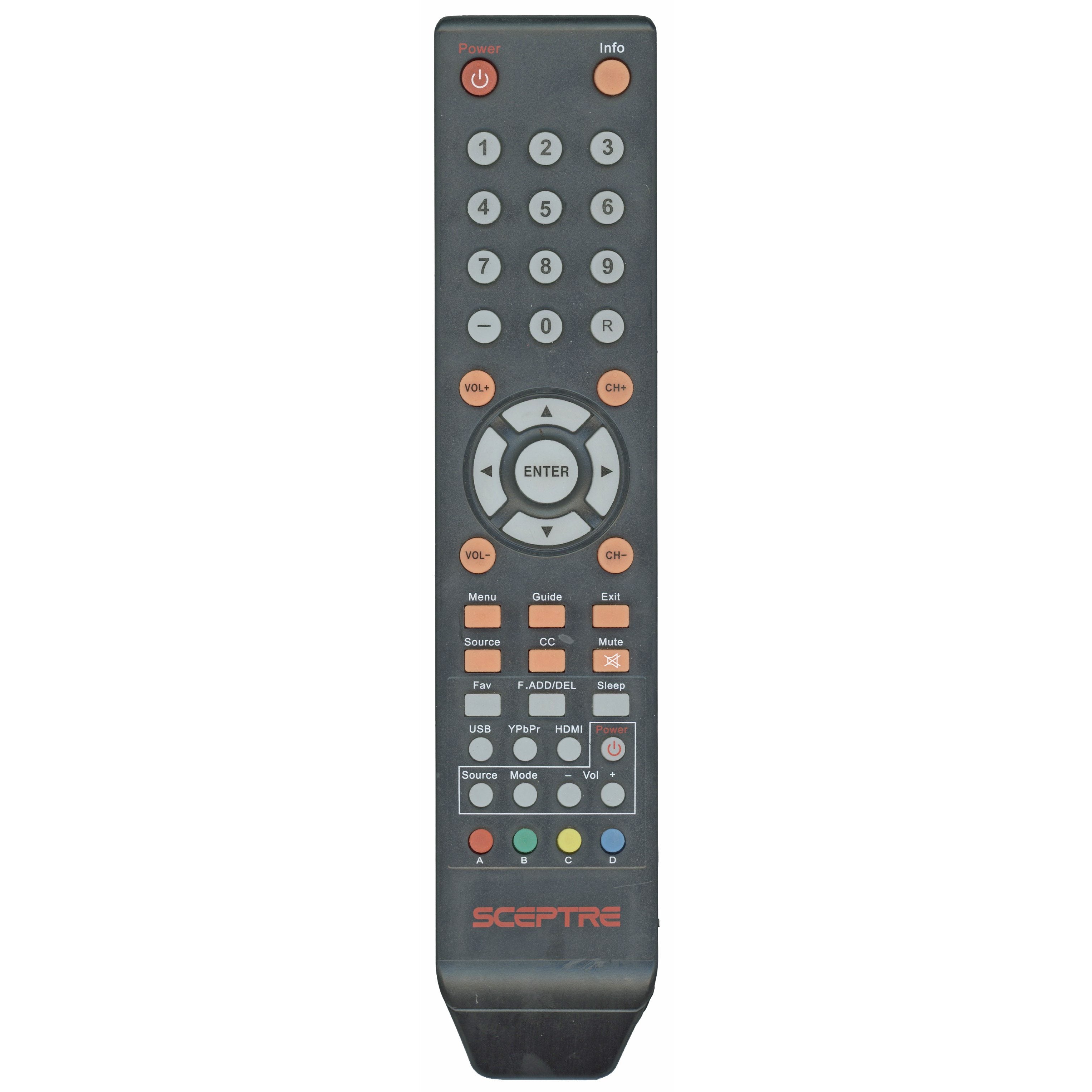 Sceptre X322BVrem LCD TV Remote Control | IR - 8142026670003C