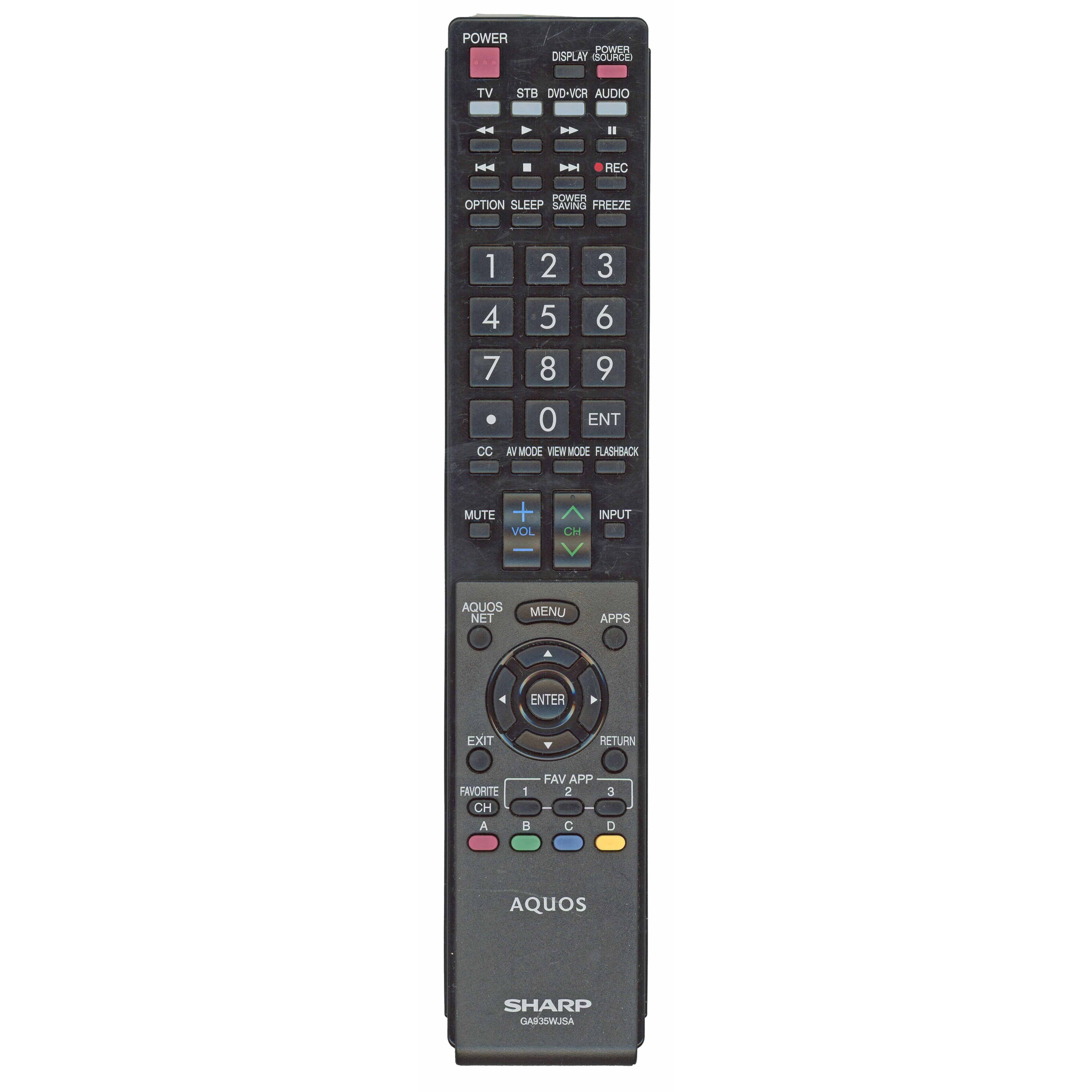 Sharp GA935WJSA TV-Fernbedienung