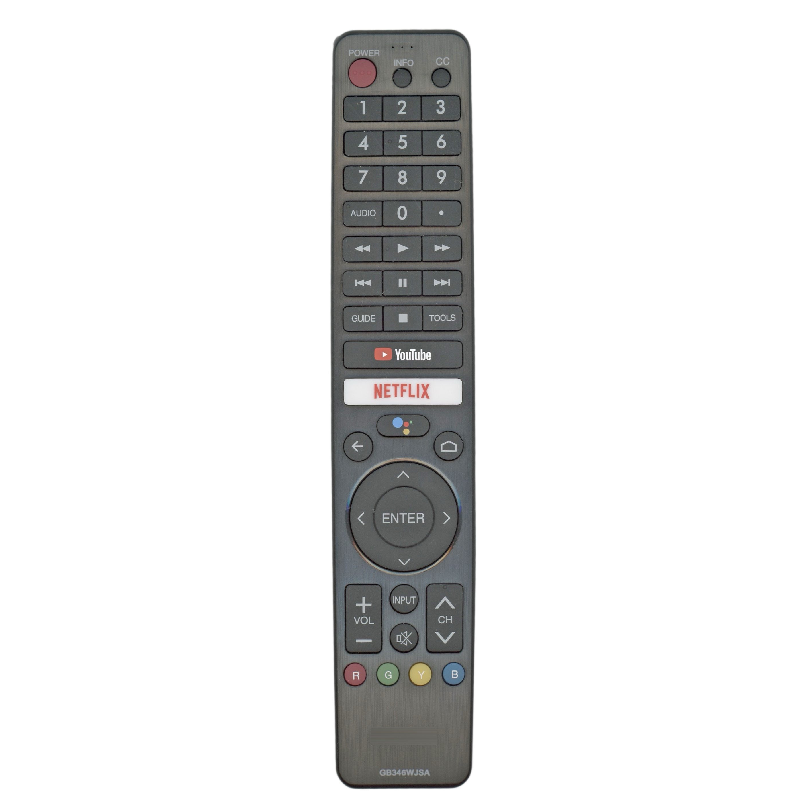 Sharp Aquos GB346WJSA with Google Assistant TV Remote Control | RF | Voice - RRMCGB346WJSA