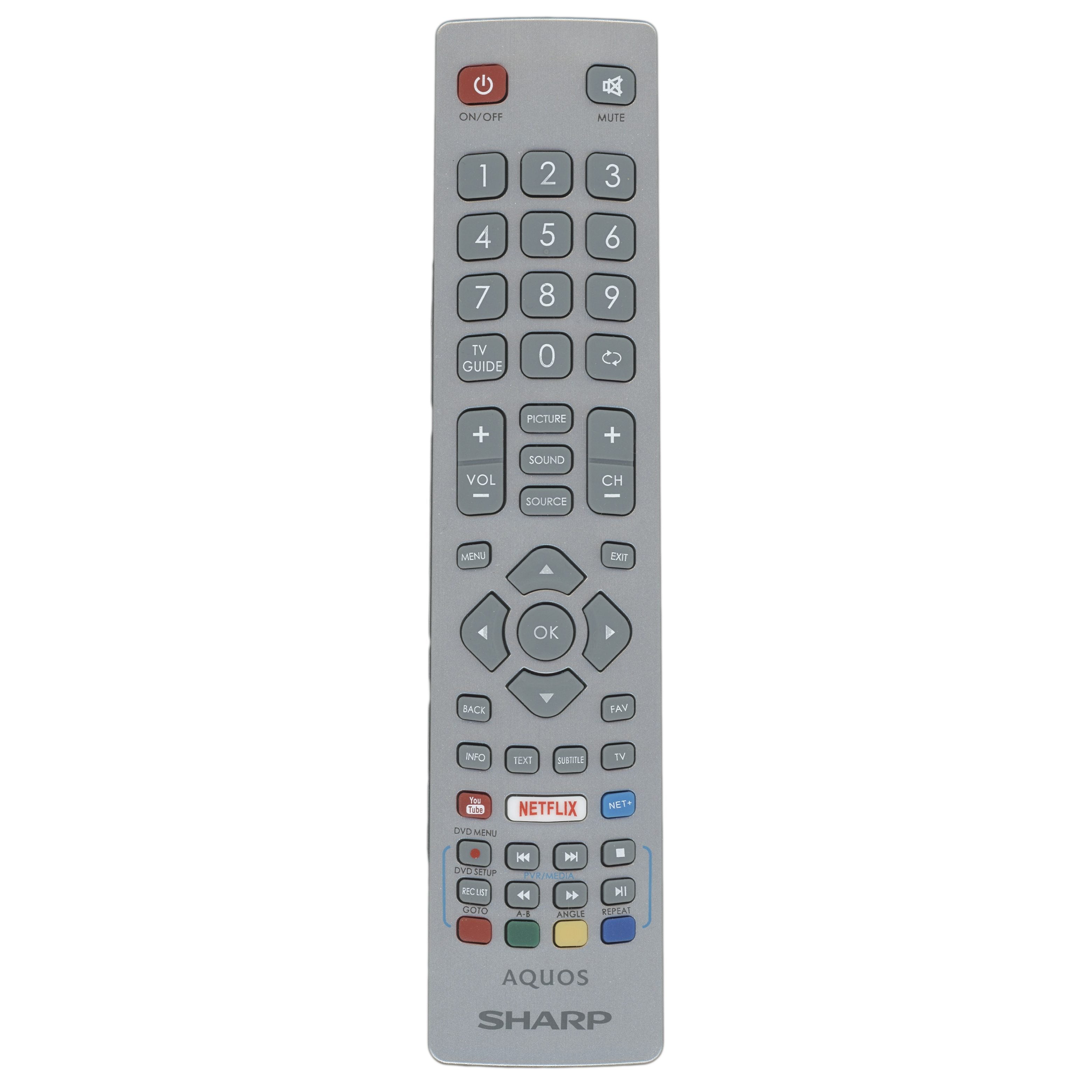 Sharp SHWRMC0115 TV Remote Control - SHWRMC0115