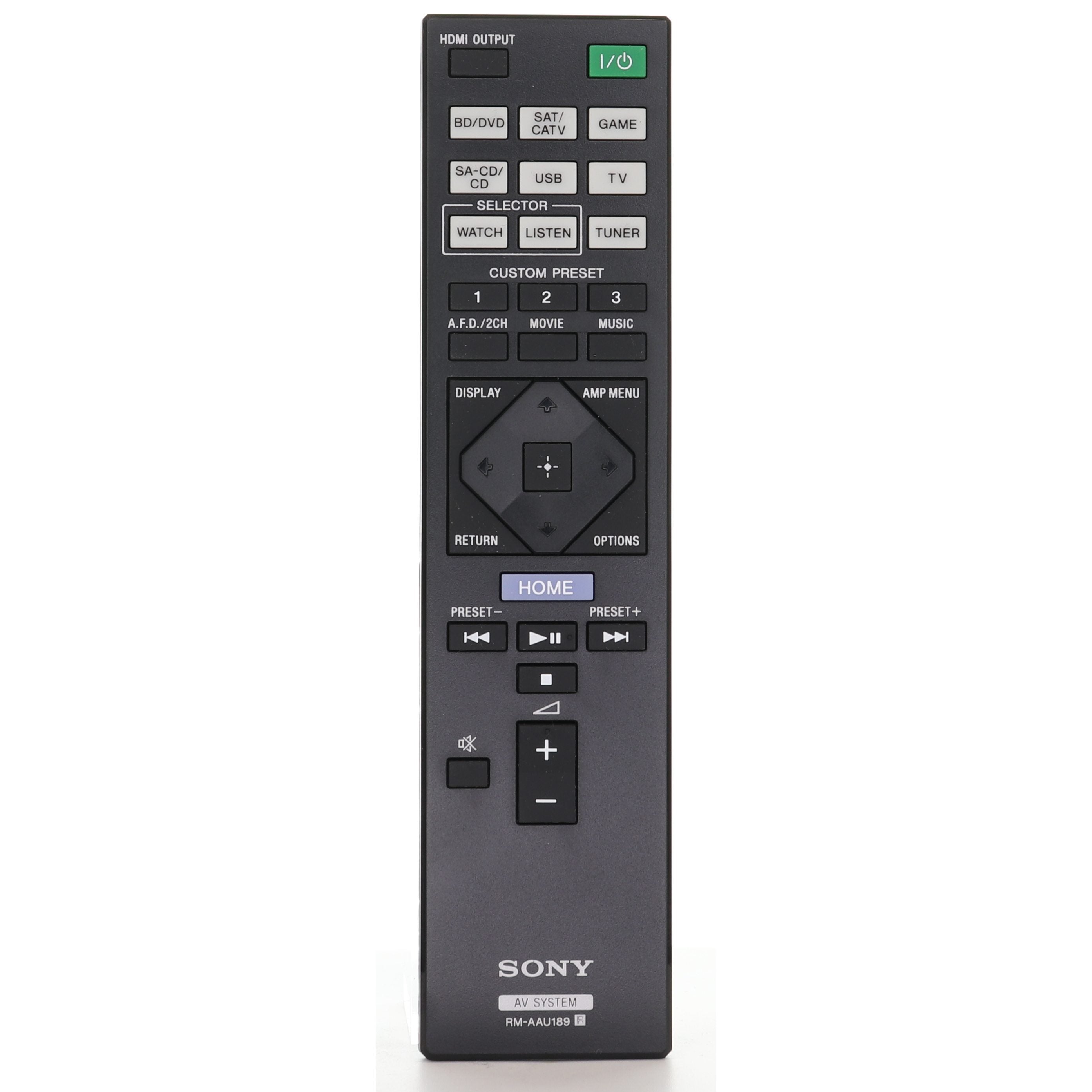 Sony RM-AAU189 Receiver Remote Control - 1-492-706-11 149270611 - RMAAU189