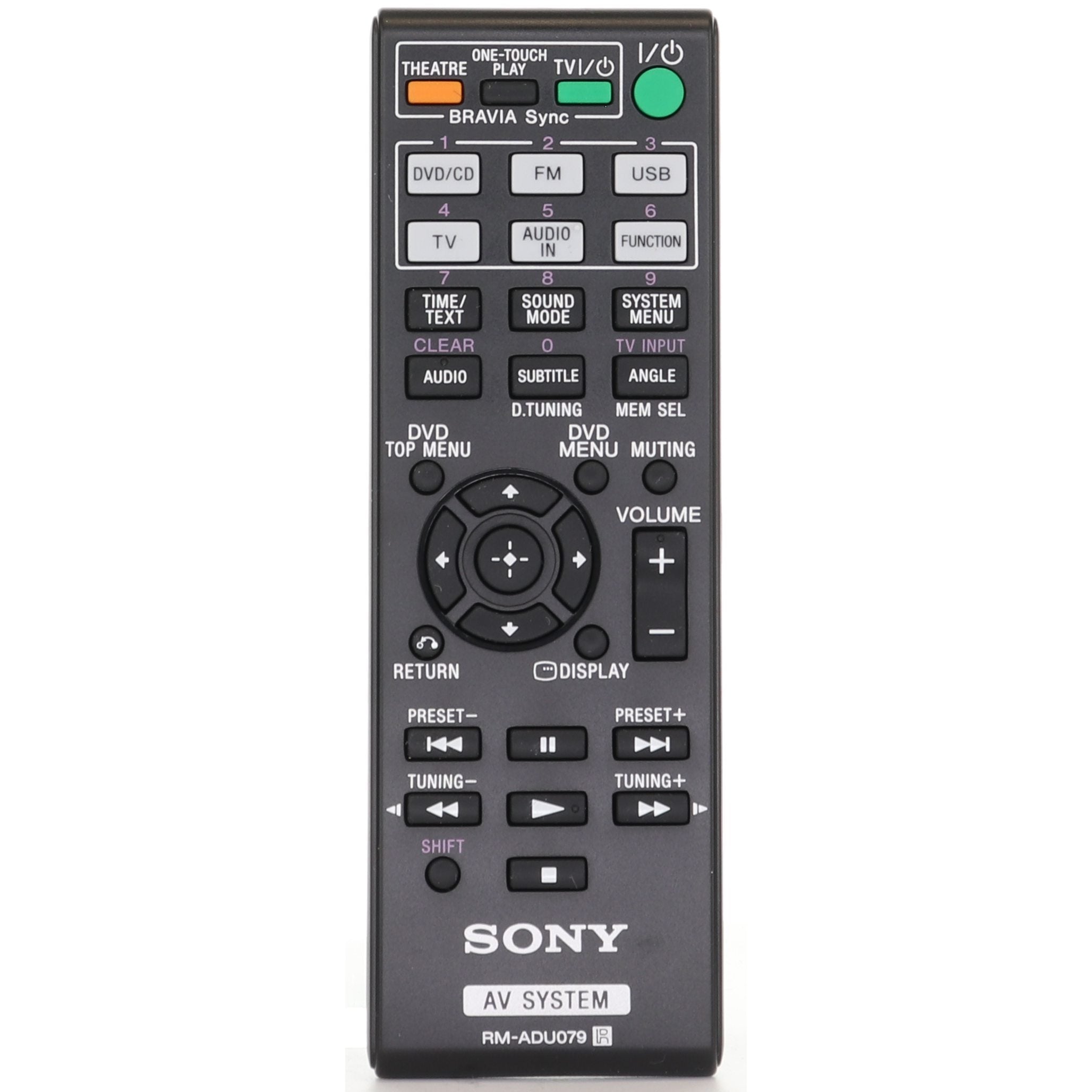 Sony RM-ADU079 DVD Home Theater Remote Control - 148764011 - RMADU079