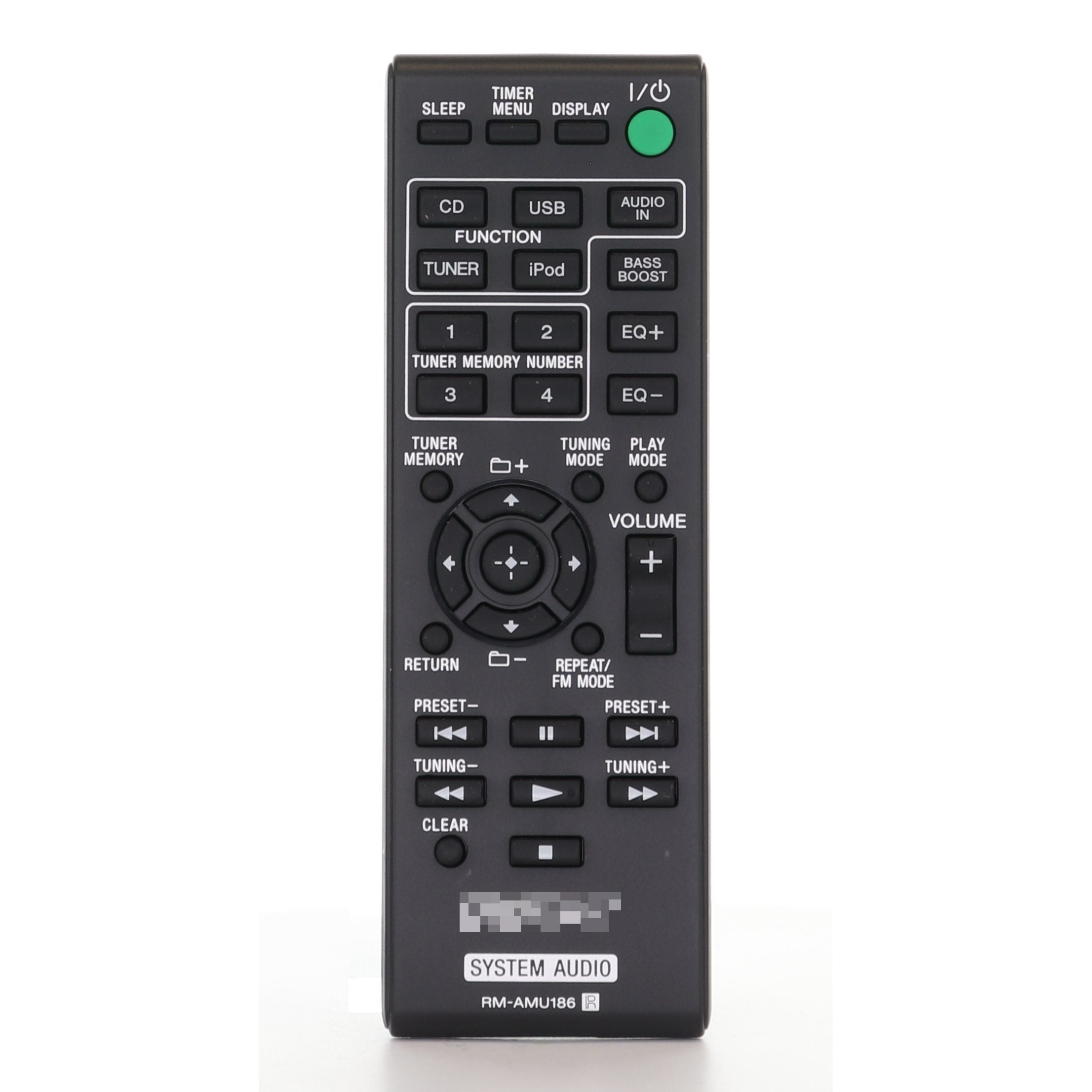 Sony RM-AMU186 Audio Remote Control - RMAMU186