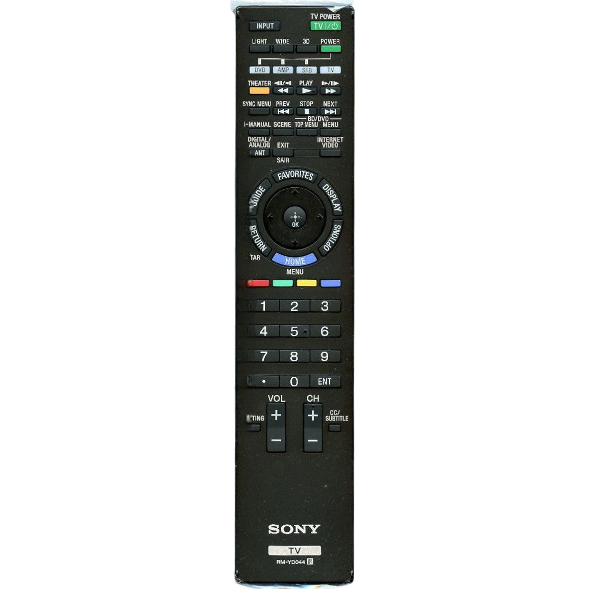 Sony RM-YD044 TV Remote Control - RMYD044