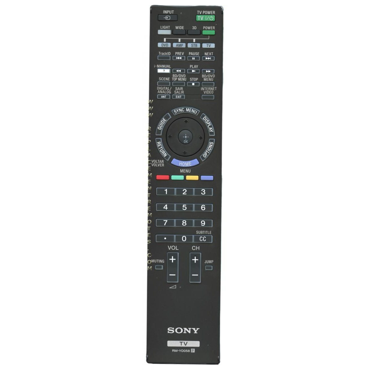 Sony RM-YD058 TV Remote Control - RMYD058