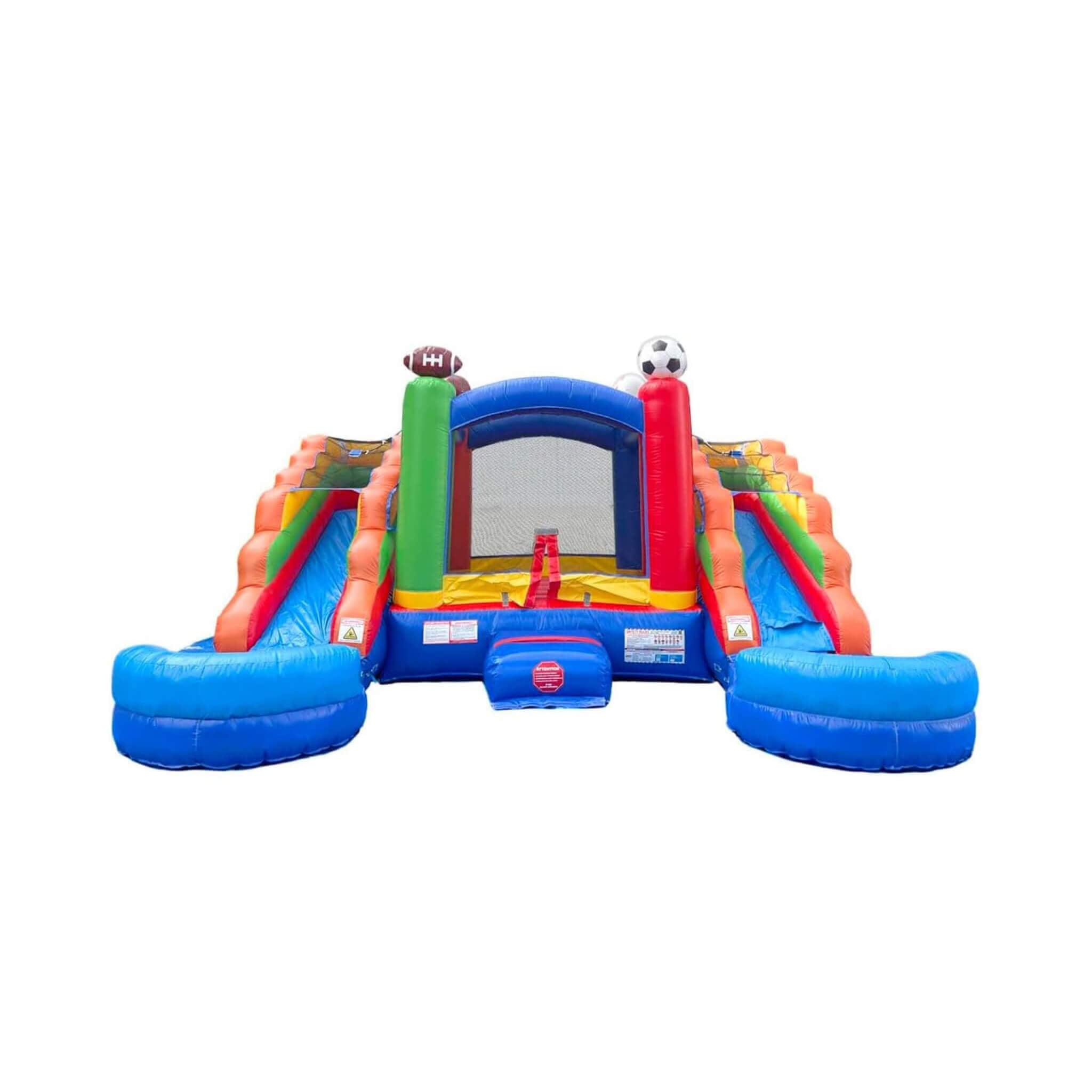 16FT Sport-Hüpfburg mit doppelten Wasserrutschen (SAK17635)