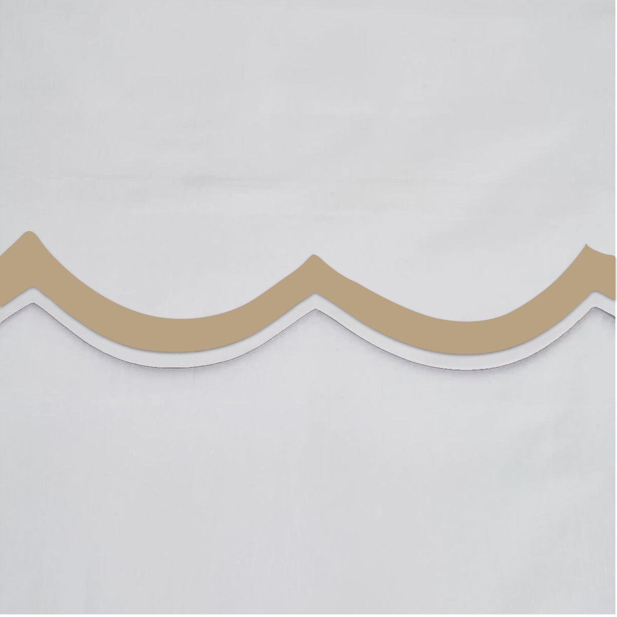400TC Applique Scalloped Embroidery Cotton Duvet Cover Set