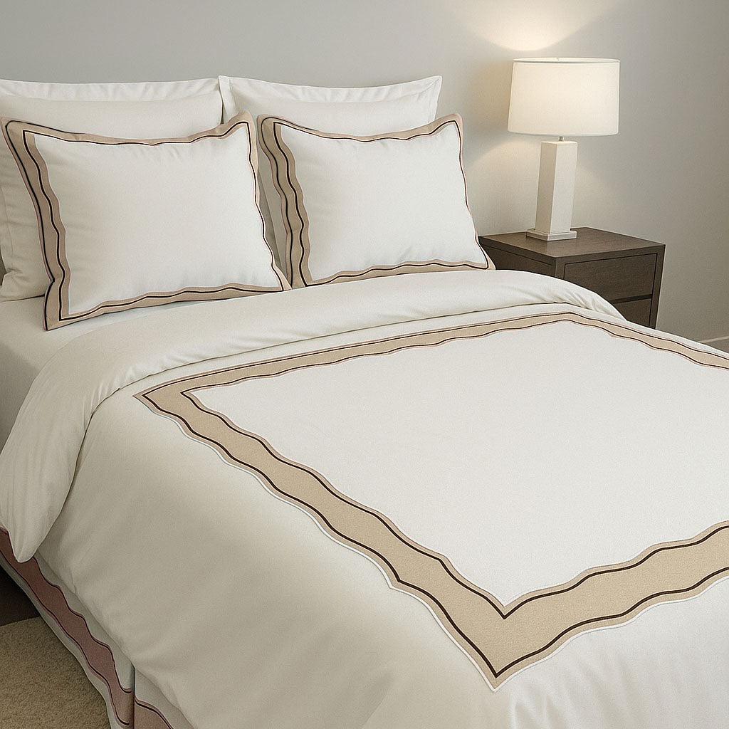 Sagrisa Applique Embroidery Cotton Duvet Cover Set