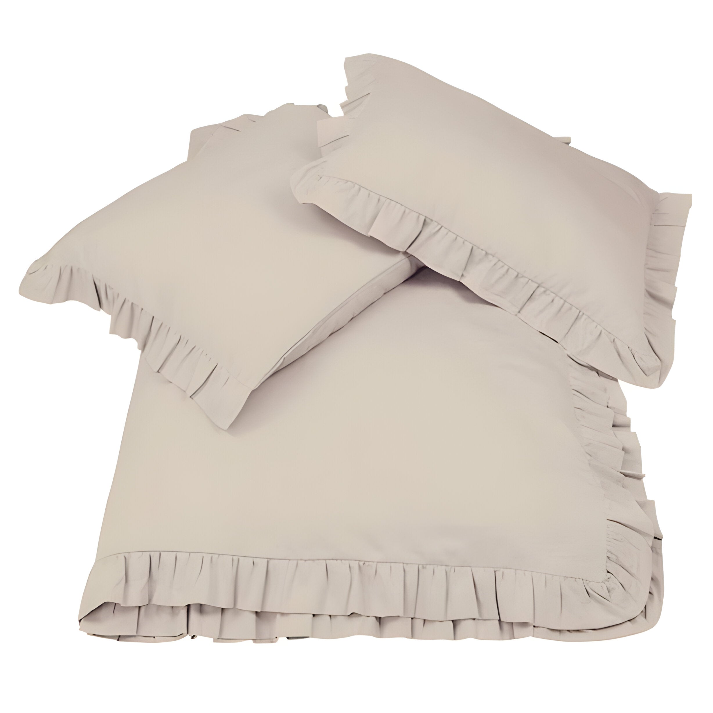 400TC Cotton Sateen Ruffle Duvet Cover Set