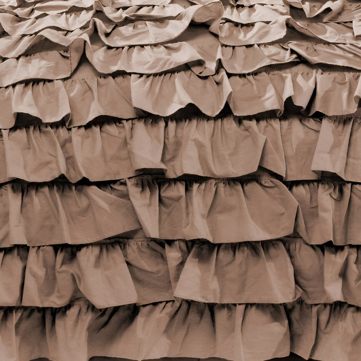 400TC Sateen Solid Cotton Waterfall Ruffle Duvet Cover Set