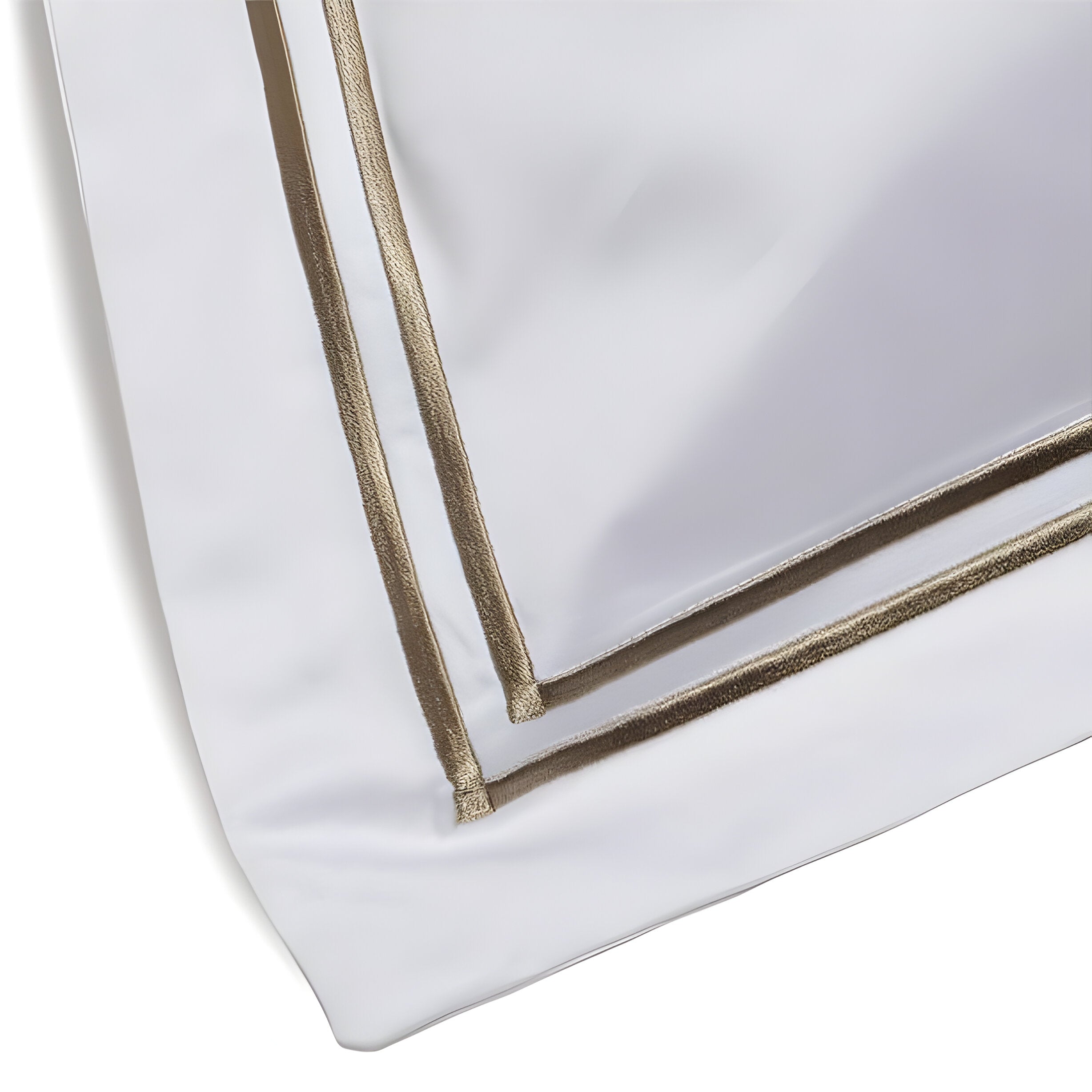 400TC Cotton Double Embroidery Sateen Solid Round Duvet Cover Set
