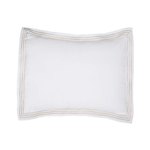 400TC Cotton Triple Embroidery Sateen Solid Round Duvet Cover Set