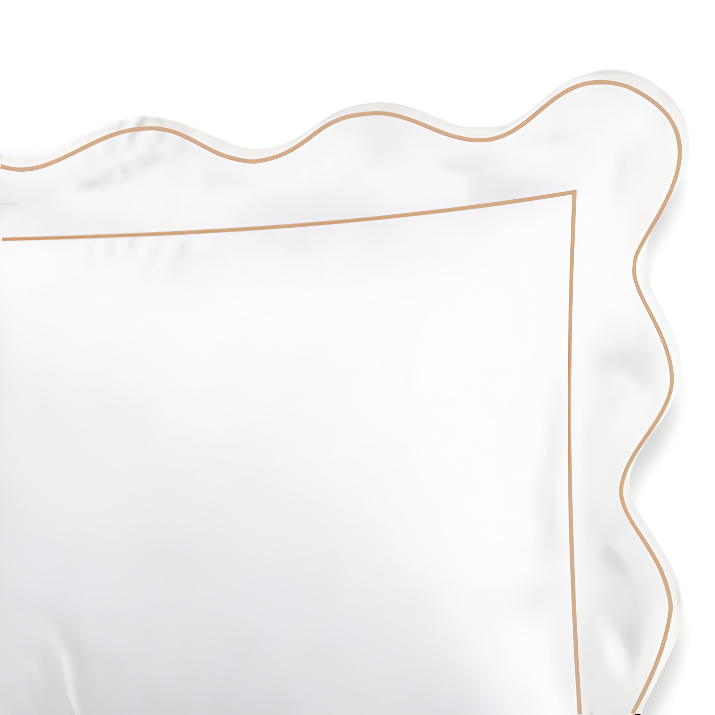 400TC Cotton Scallop Embroidery & Border Sateen Solid Duvet Cover Set