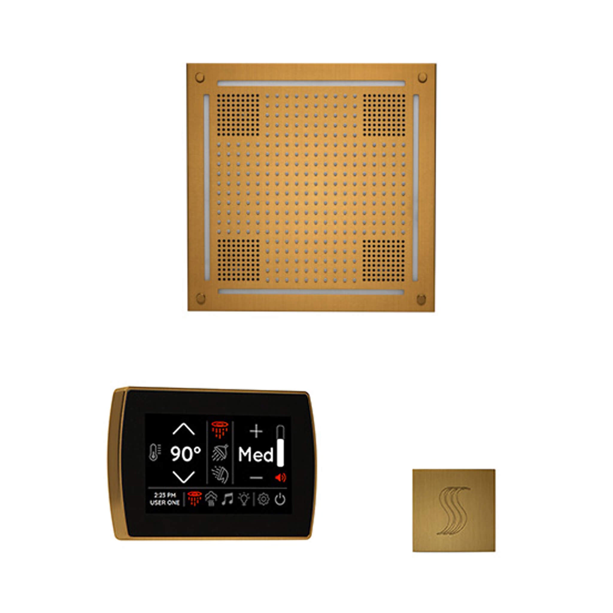 ThermaSol SignaTouch 5-Inch Display Steam Control Package With HydroVive Rainhead (SAK12821)