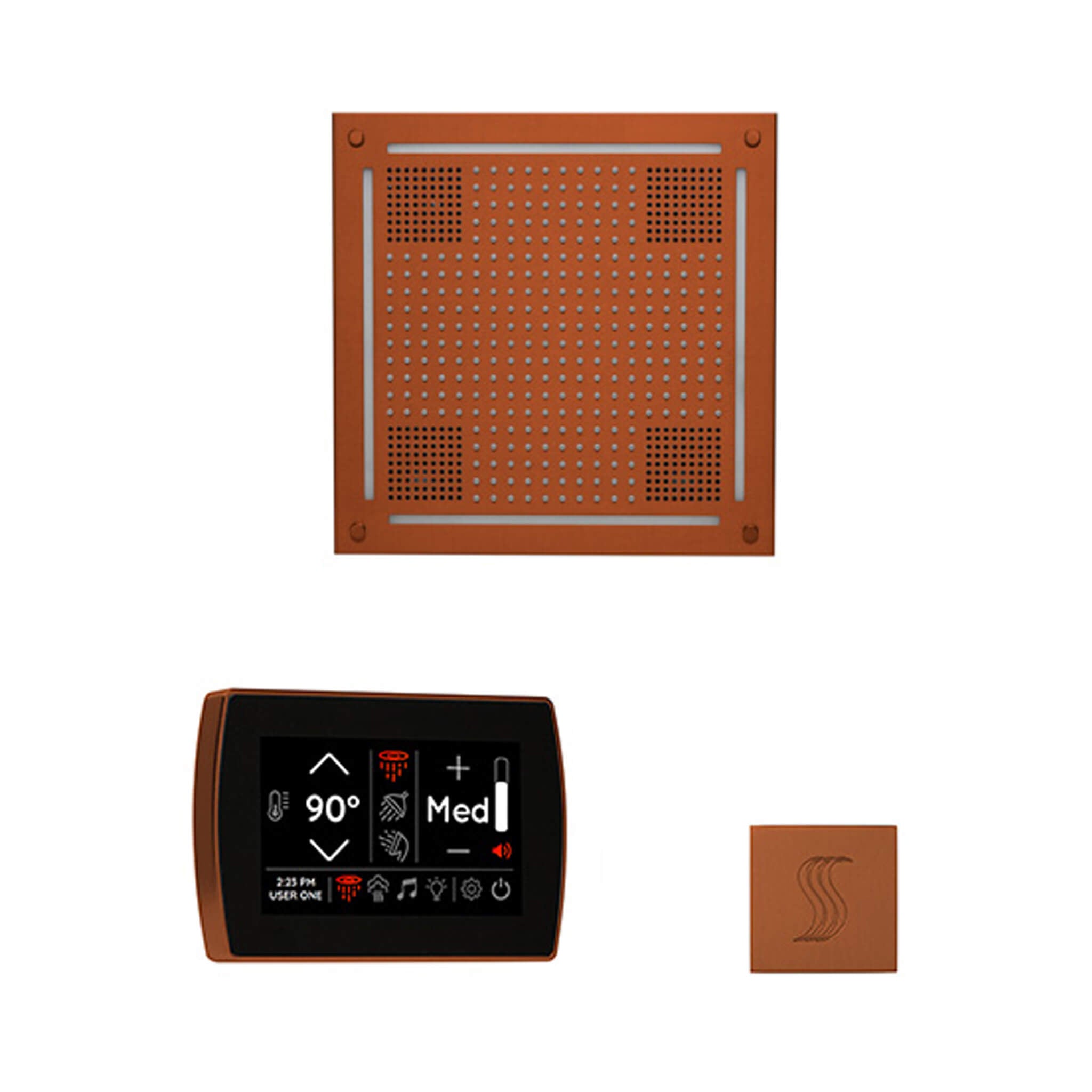 ThermaSol SignaTouch 5-Inch Display Steam Control Package With HydroVive Rainhead (SAK12821)