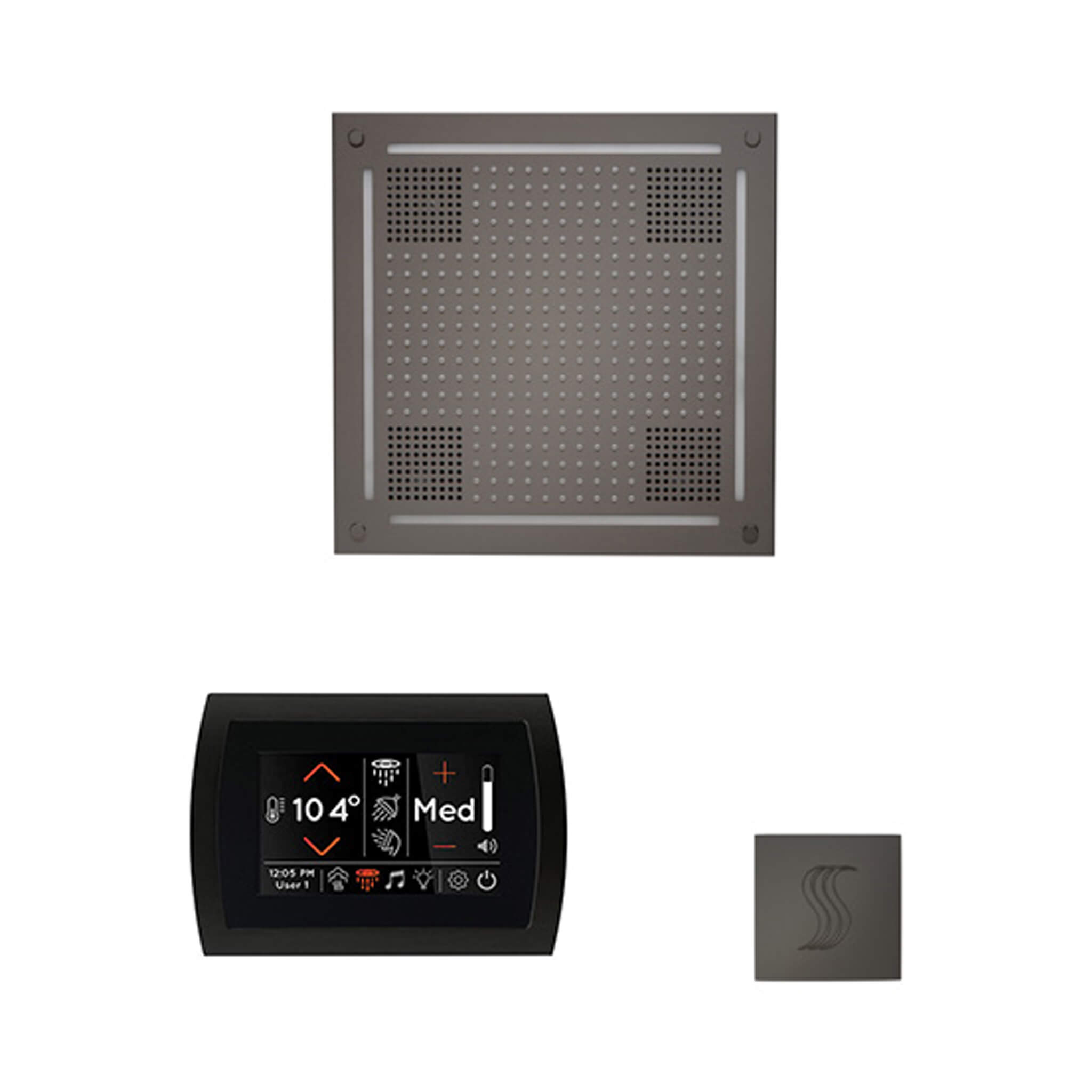 ThermaSol SignaTouch 5-Inch Display Steam Control Package With HydroVive Rainhead (SAK12821)