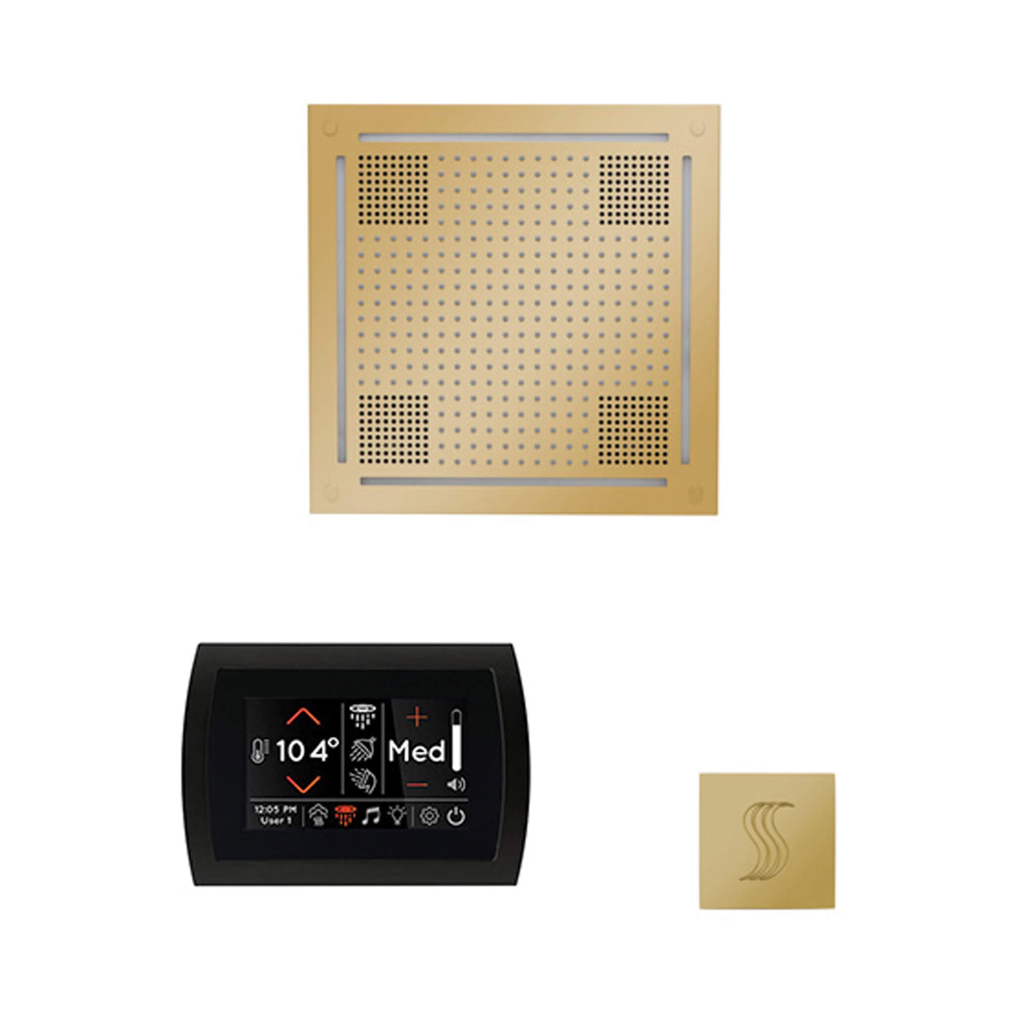 ThermaSol SignaTouch 5-Inch Display Steam Control Package With HydroVive Rainhead (SAK12821)