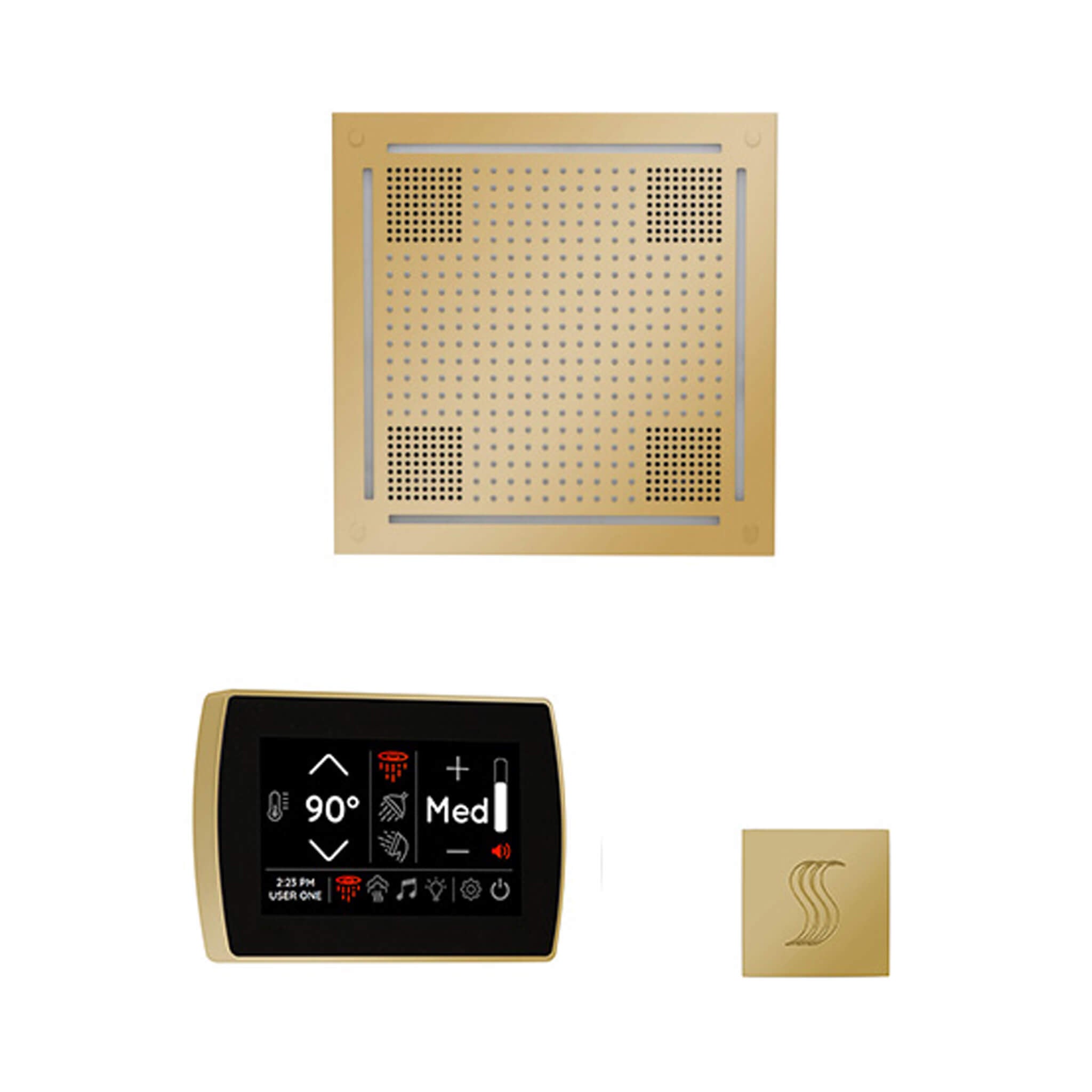ThermaSol SignaTouch 5-Inch Display Steam Control Package With HydroVive Rainhead (SAK12821)