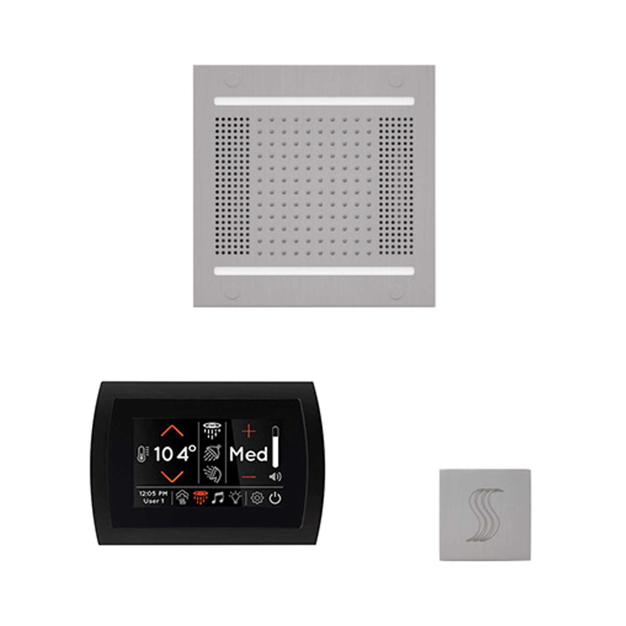 ThermaSol SignaTouch 5-Inch Display Steam Control Package With HydroVive Rainhead (SAK12821)