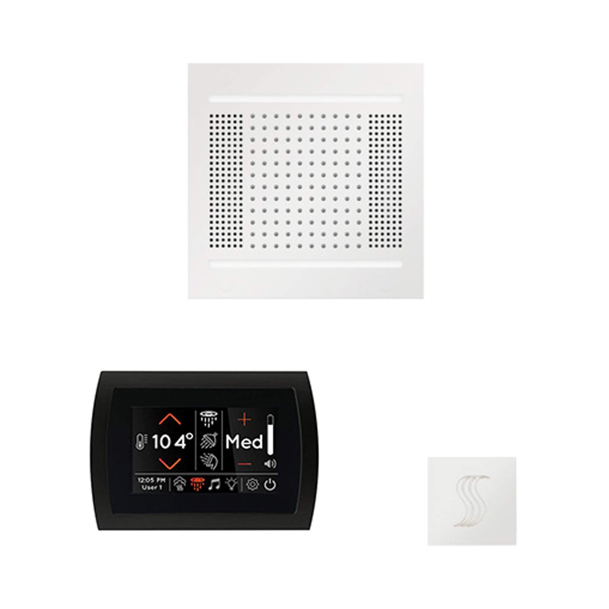 ThermaSol SignaTouch 5-Inch Display Steam Control Package With HydroVive Rainhead (SAK12821)