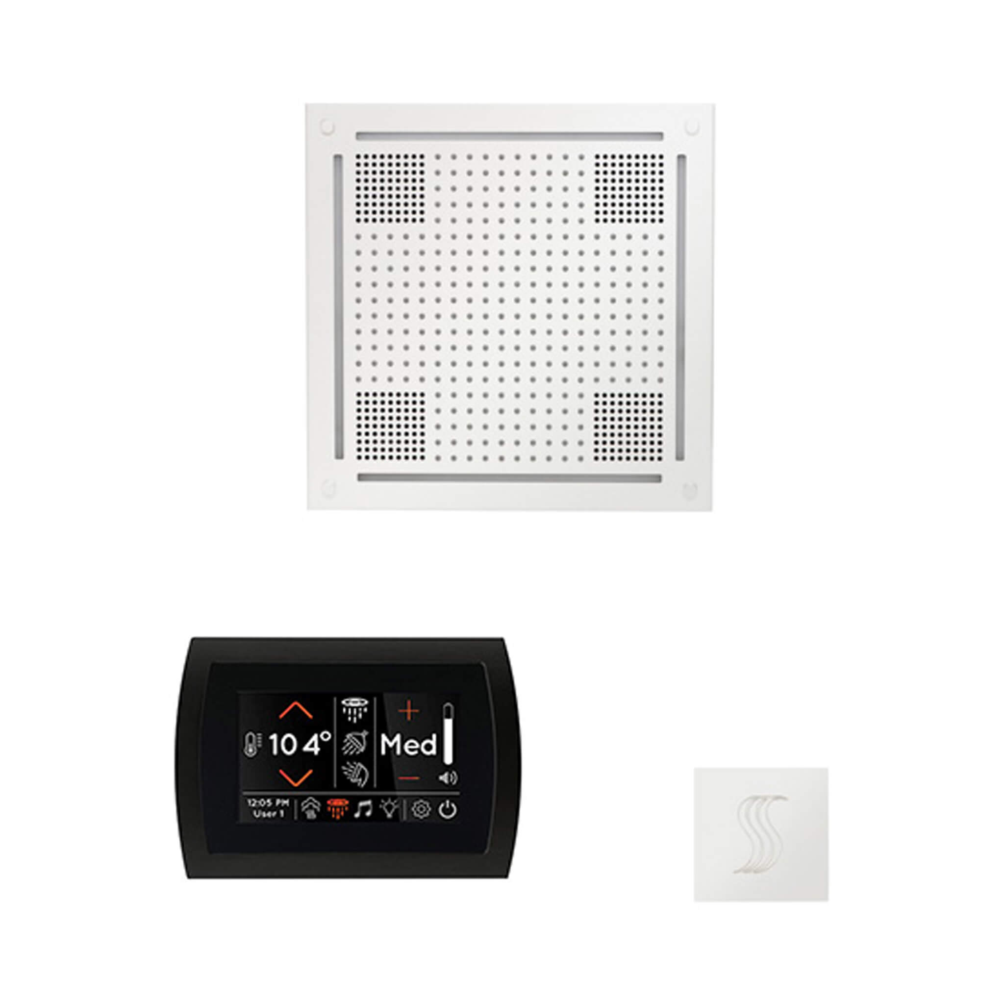 ThermaSol SignaTouch 5-Inch Display Steam Control Package With HydroVive Rainhead (SAK12821)